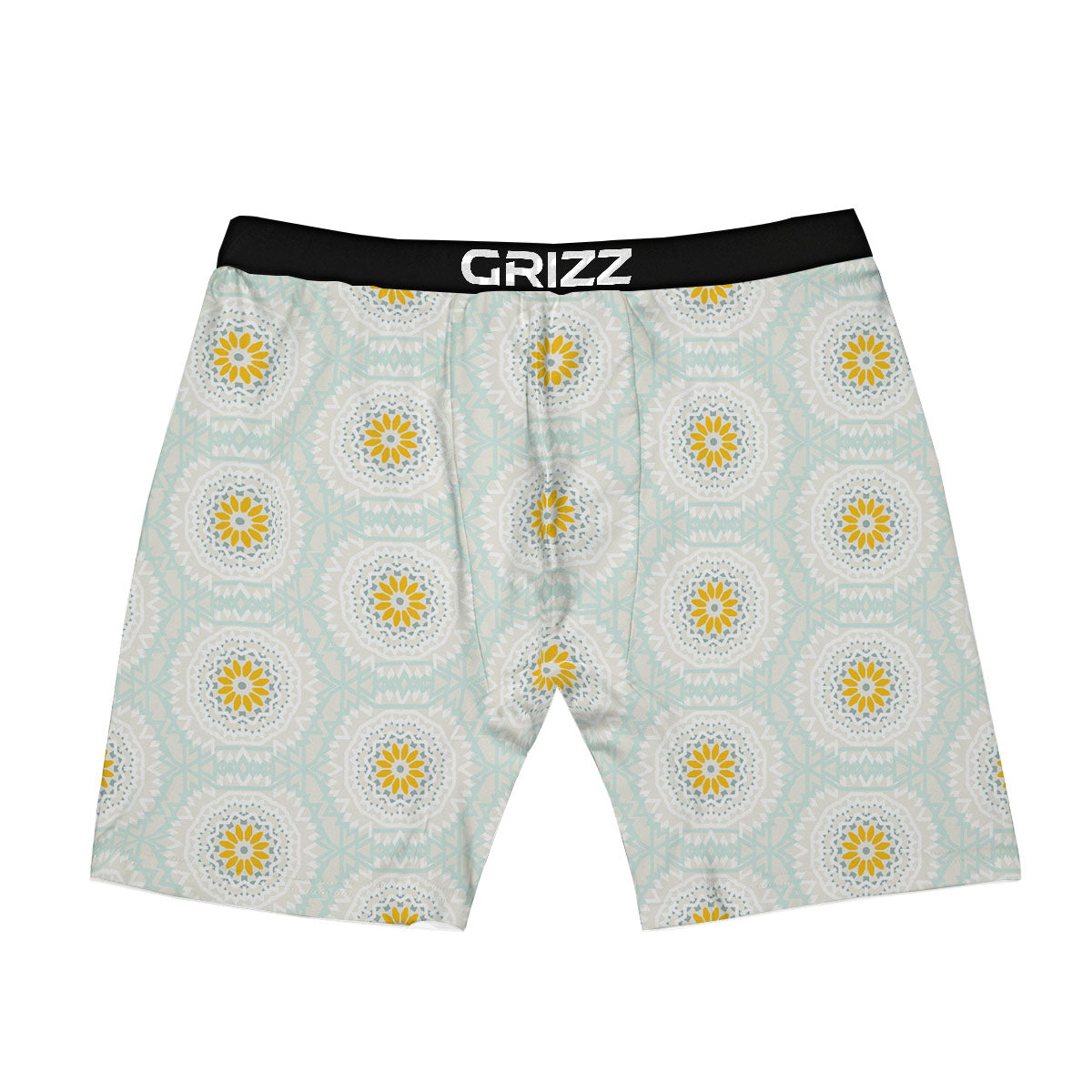 Floral Bohemian Pastel Print Pattern Boxer Briefs-grizzshop