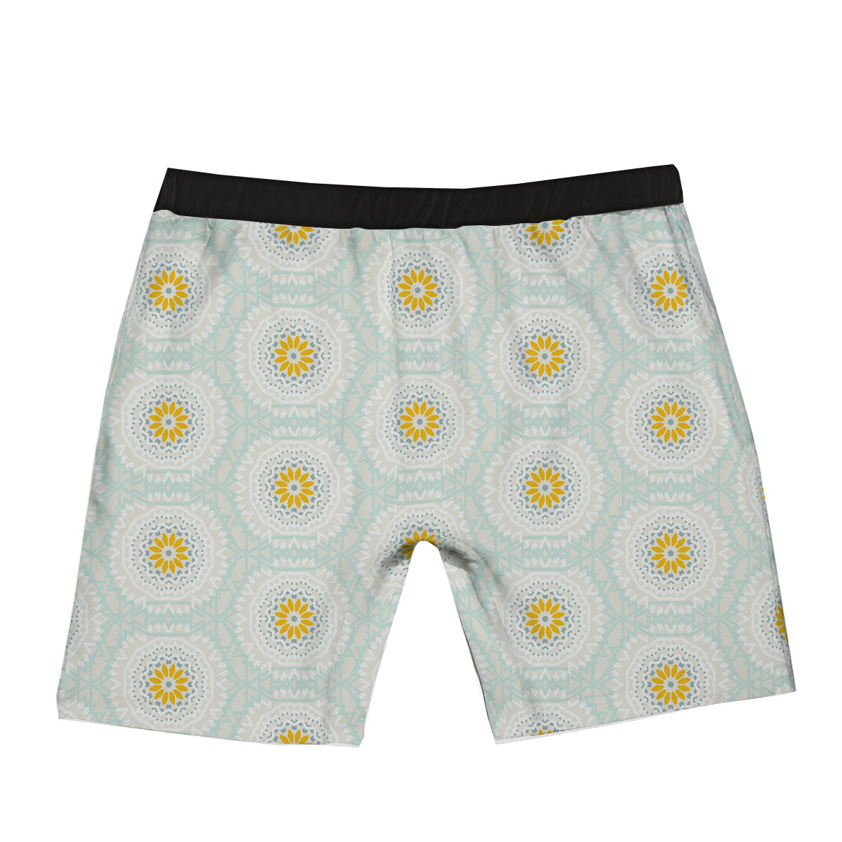 Floral Bohemian Pastel Print Pattern Boxer Briefs-grizzshop