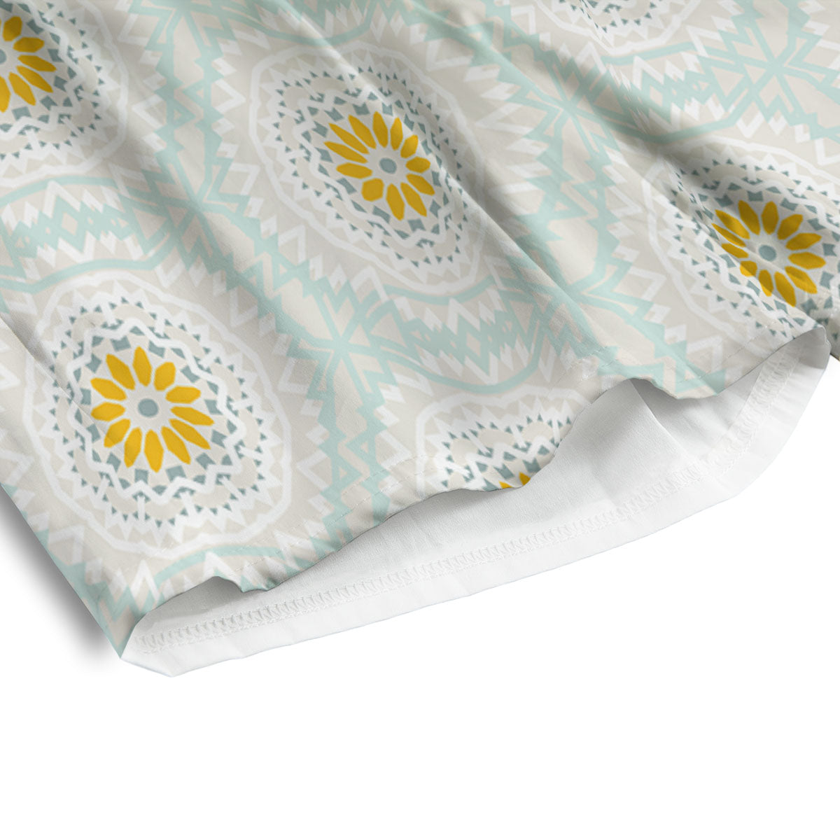 Floral Bohemian Pastel Print Pattern Men's Athletic Shorts