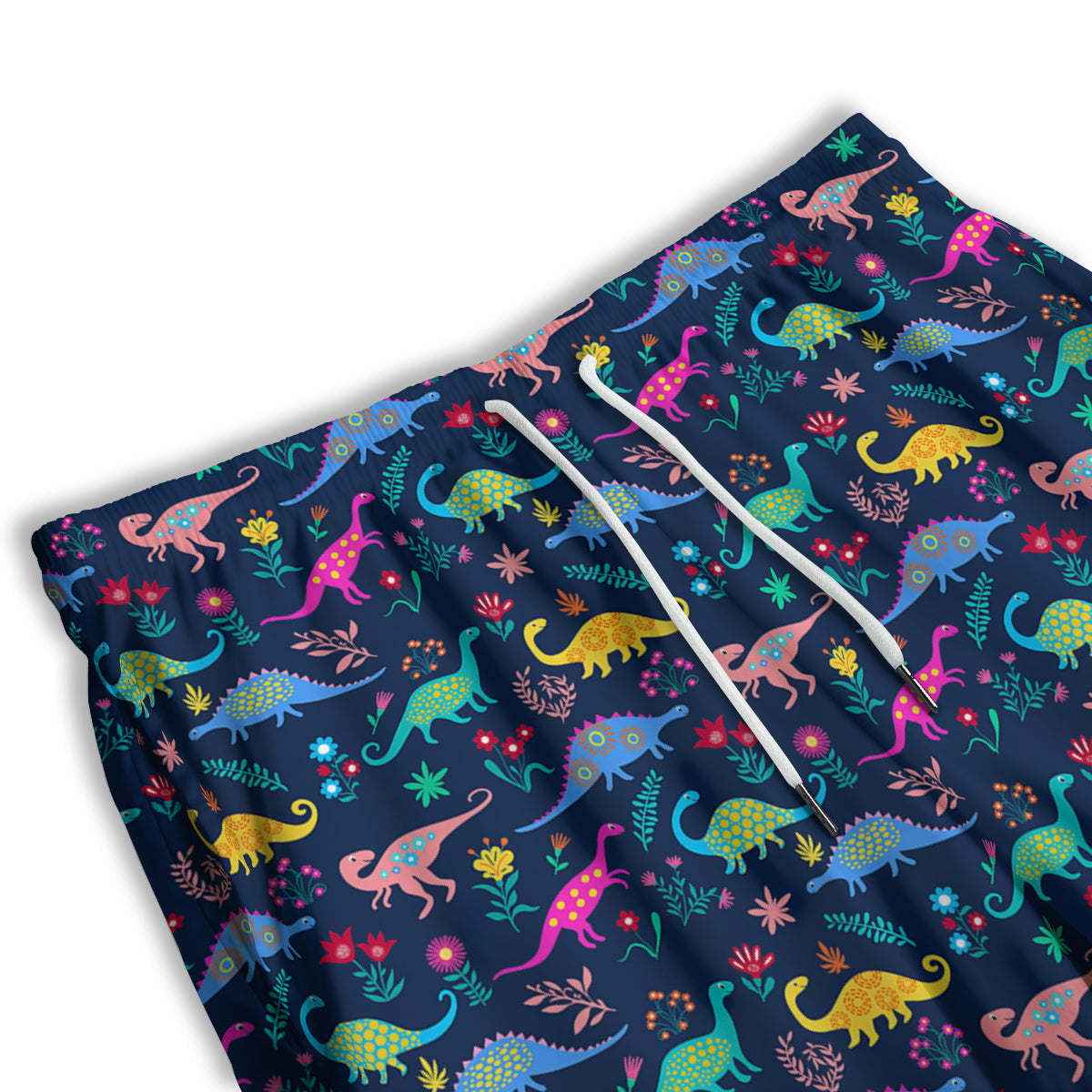 Flowers Hawaiian Tropical Print Pattern Men's Athletic Shorts