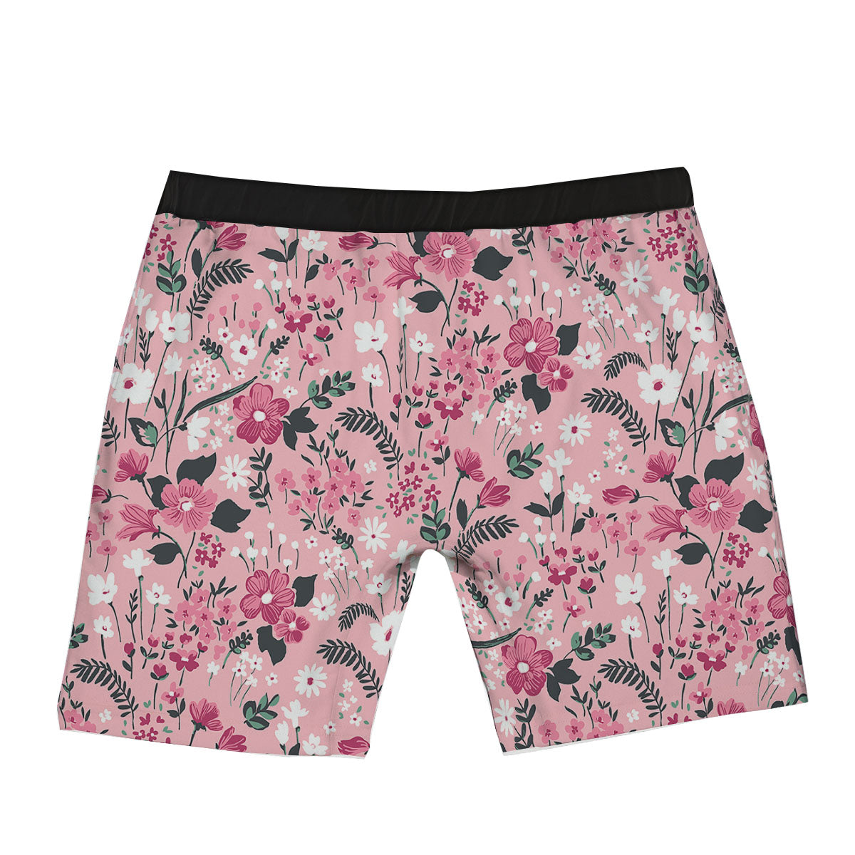 Floral Flower Pink Print Pattern Boxer Briefs-grizzshop
