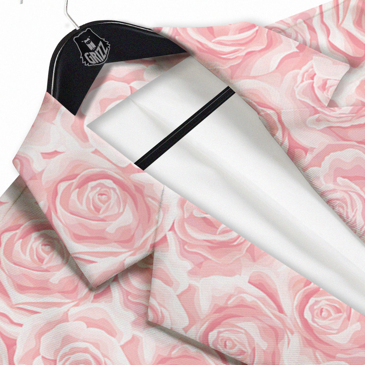 Floral Flower Pink Rose Print Pattern Men's Sport Coat-grizzshop