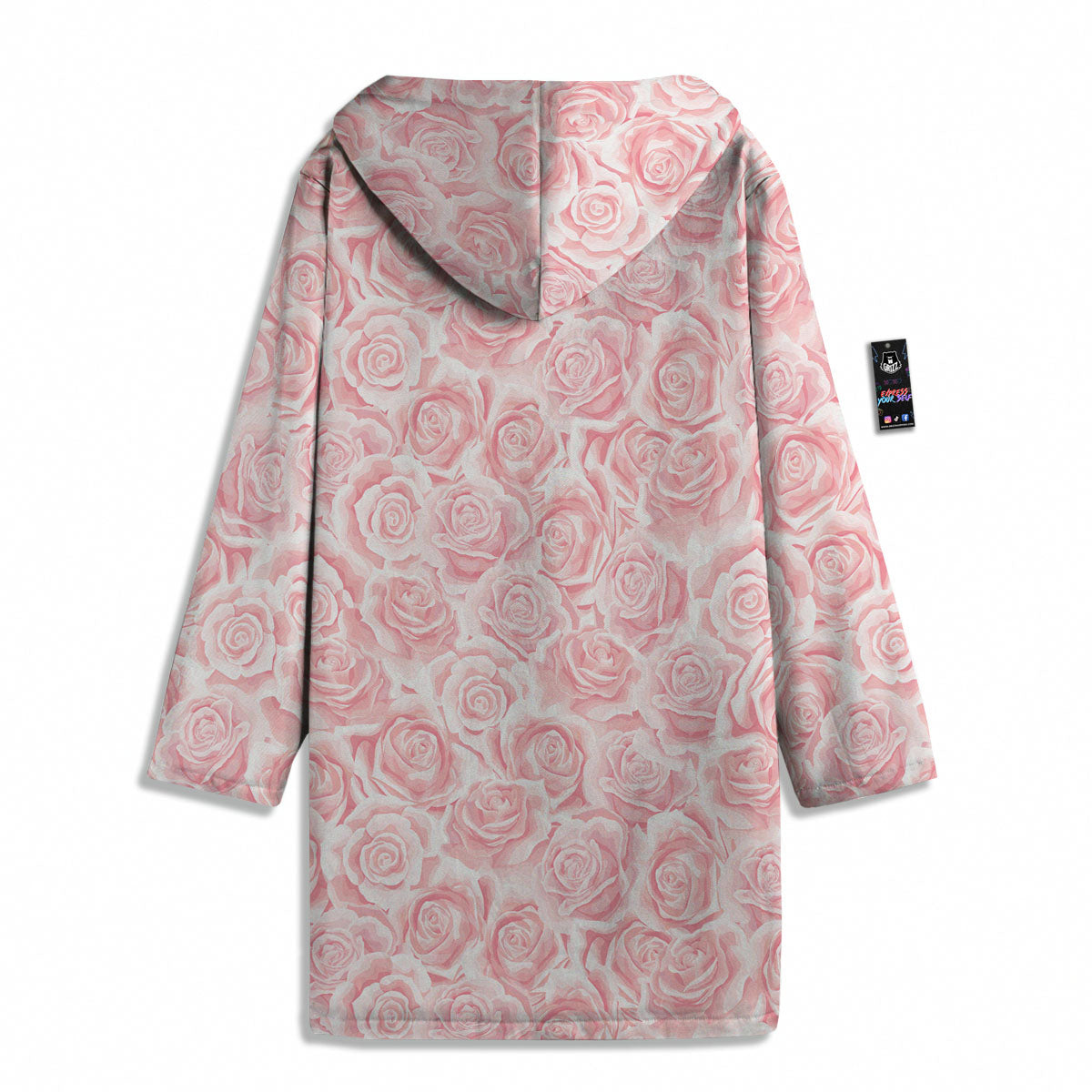 Floral Flower Pink Rose Print Pattern Men's Windbreaker Jacket-grizzshop