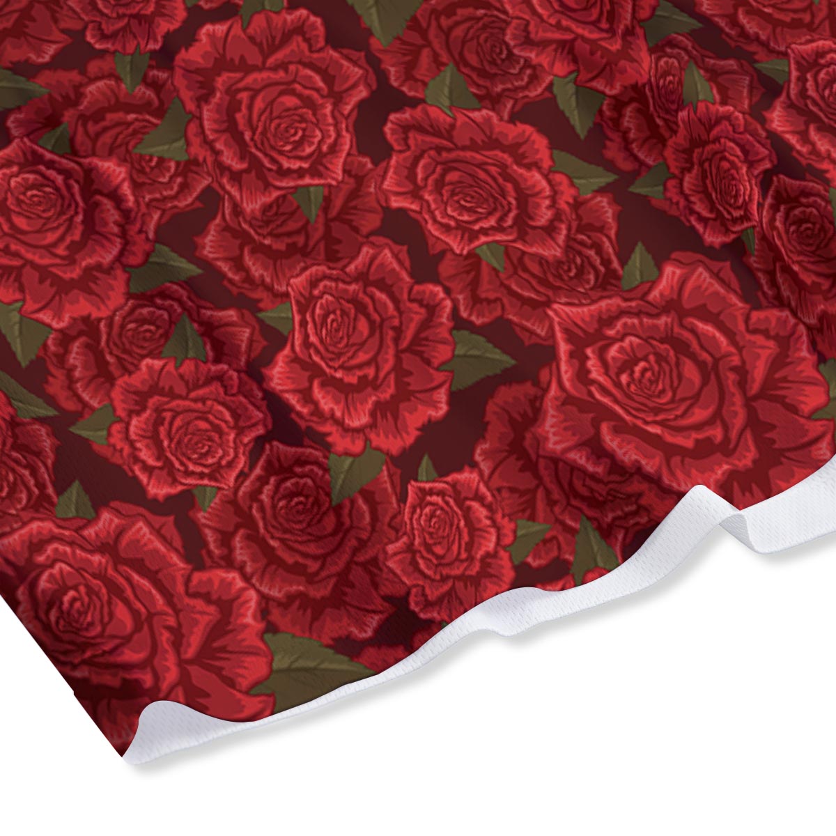 Floral Flower Red Rose Print Pattern Mesh Shorts