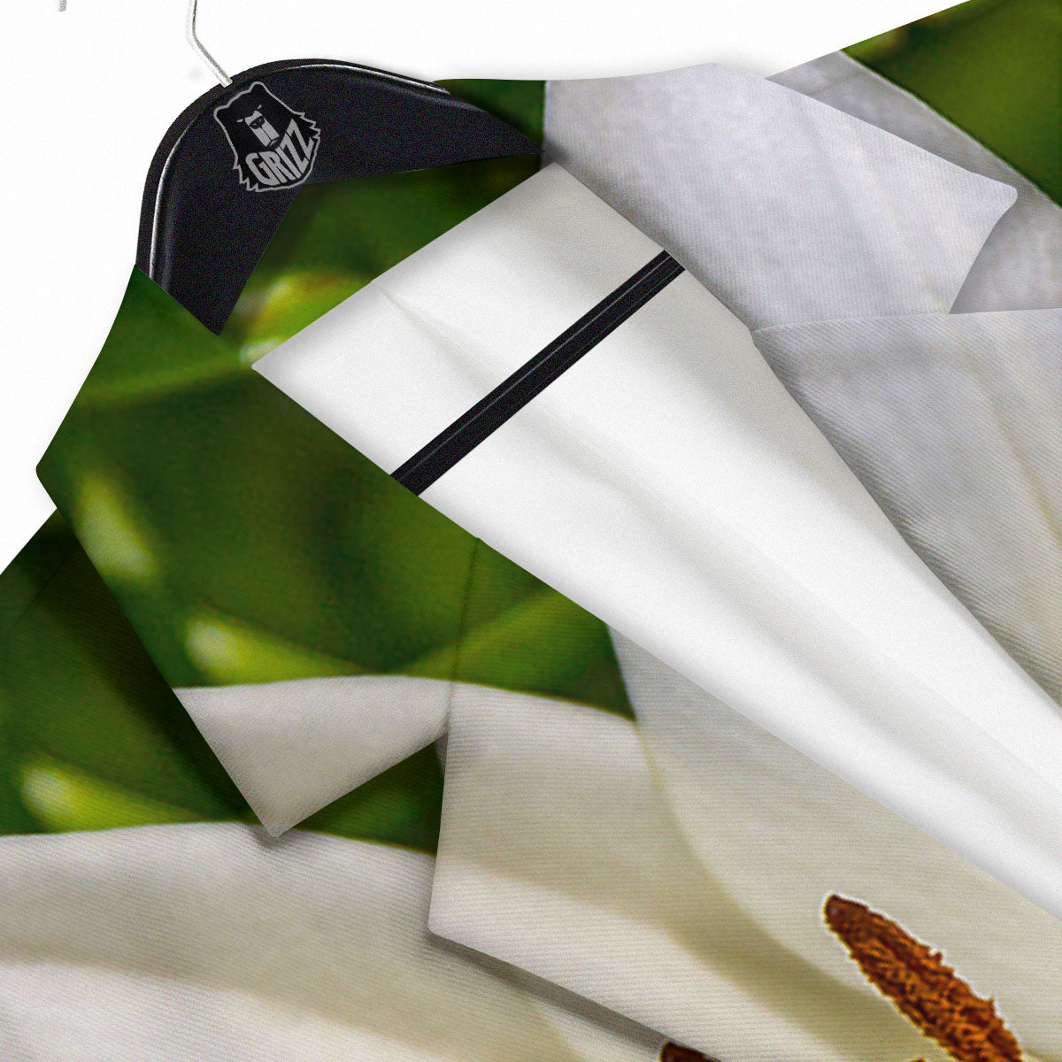 Floral Lily Print Men's Sport Coat-grizzshop