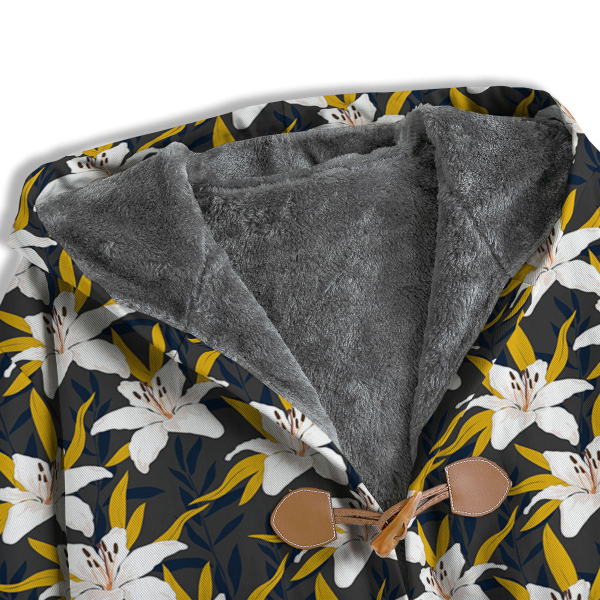 Floral Lily Print Pattern Men's Windbreaker Jacket-grizzshop
