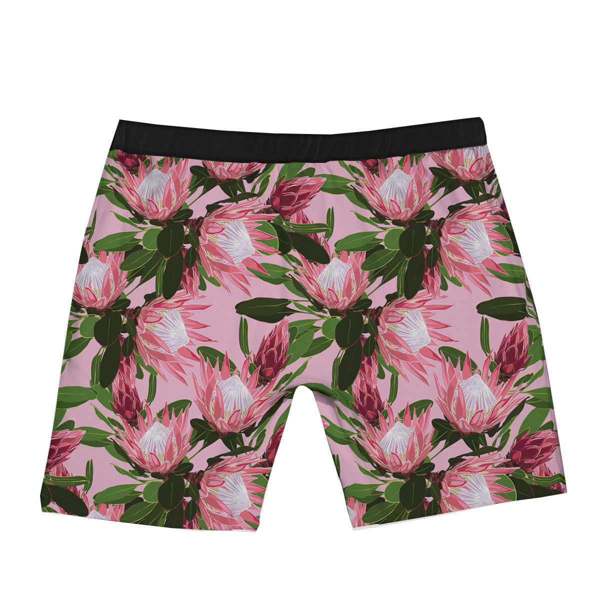 Floral Protea Print Pattern Boxer Briefs-grizzshop