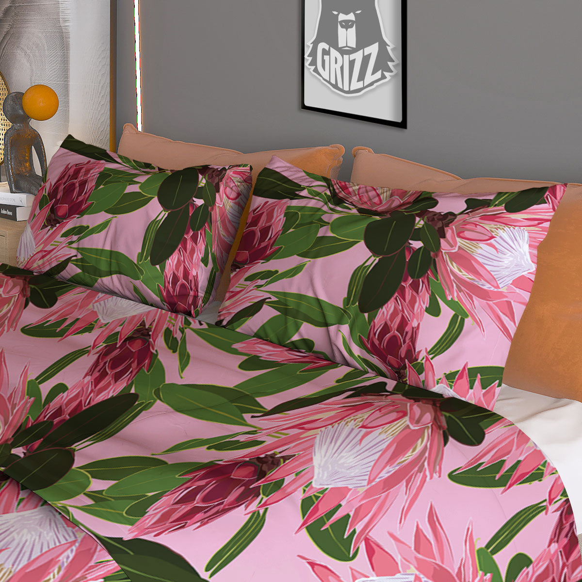 Floral Girly Vintage Print Pattern Duvet Cover Bedding Set