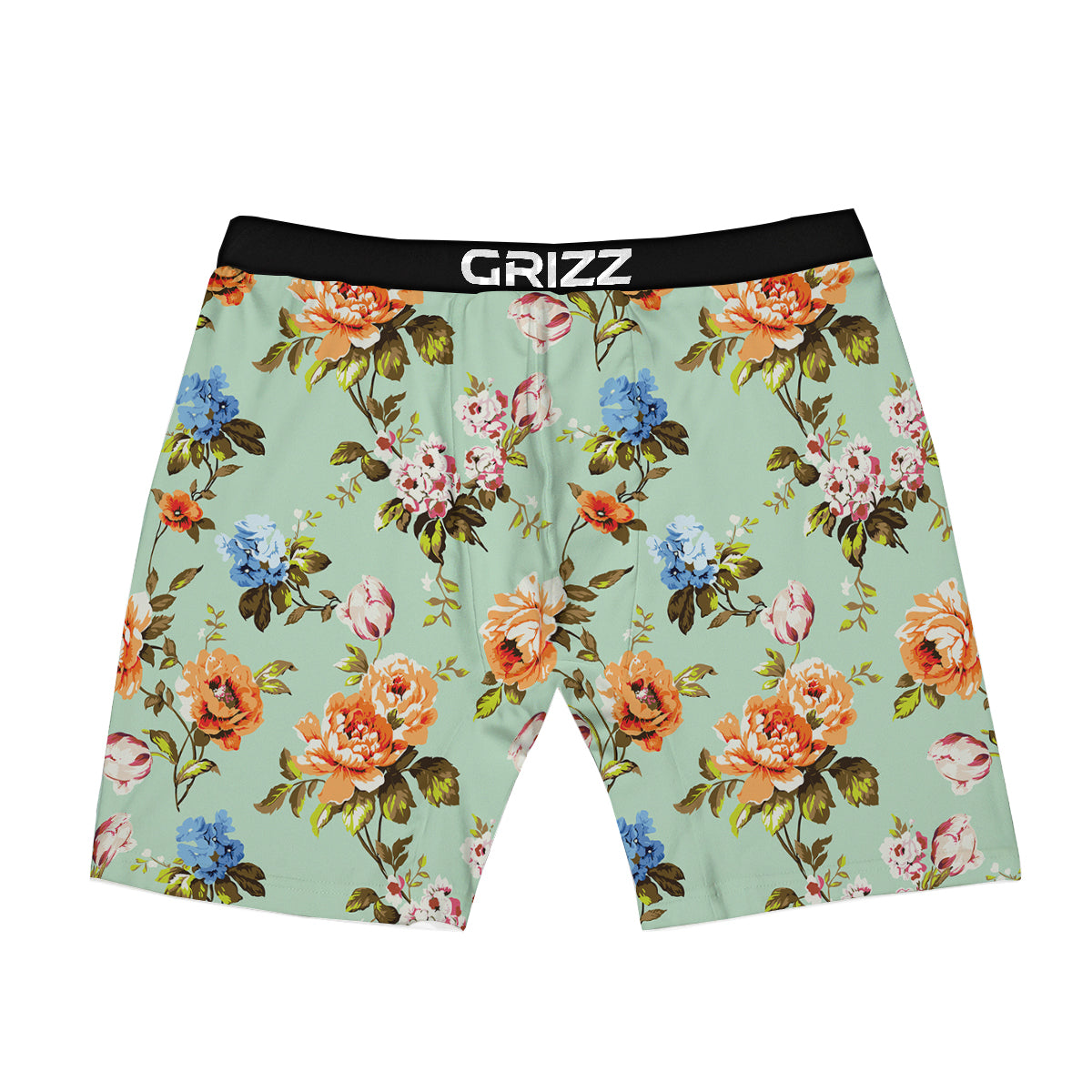 Floral Rose Flower Vintage Print Pattern Boxer Briefs-grizzshop