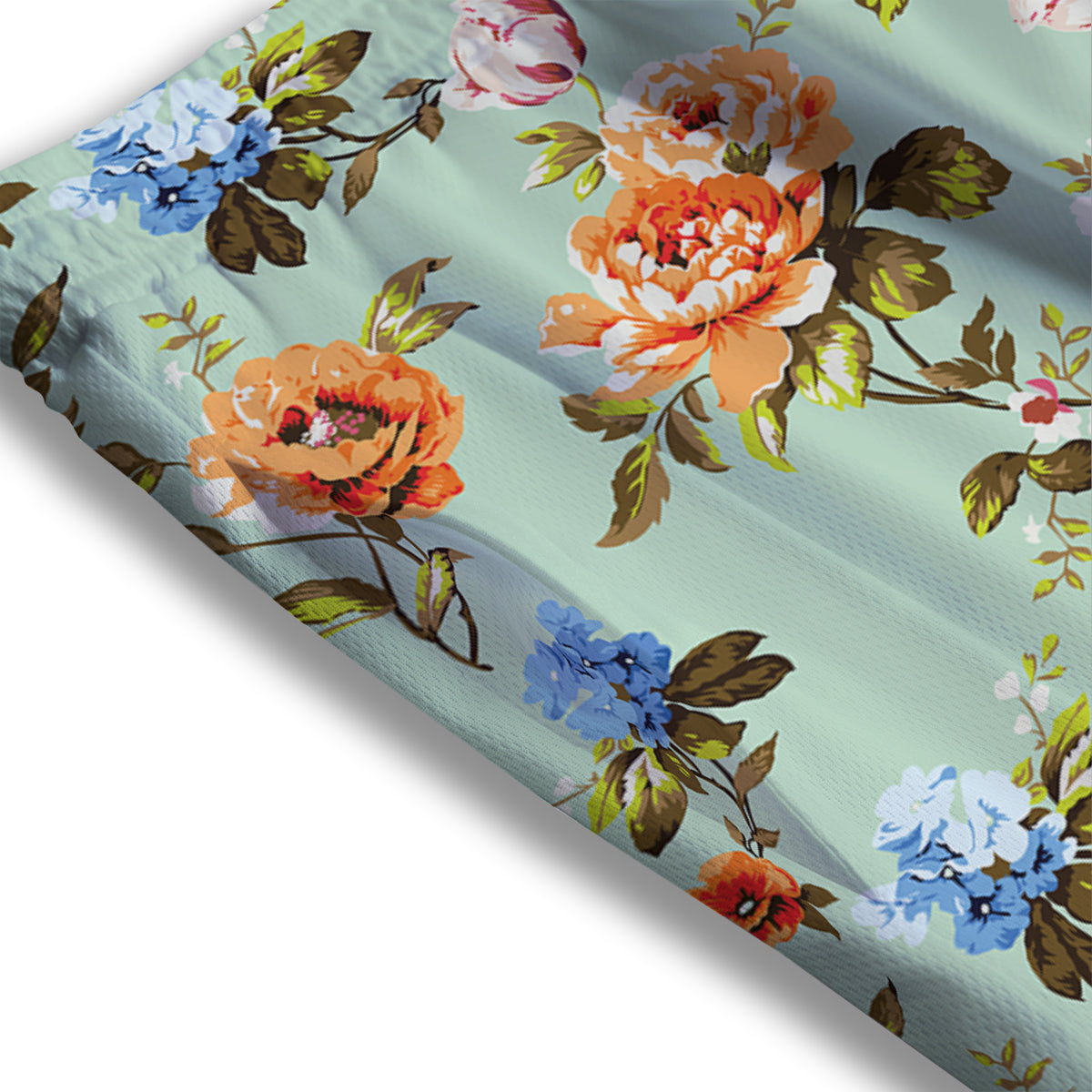 Floral Rose Flower Vintage Print Pattern Mesh Shorts