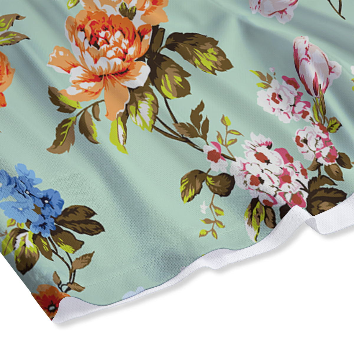 Floral Rose Flower Vintage Print Pattern Mesh Shorts