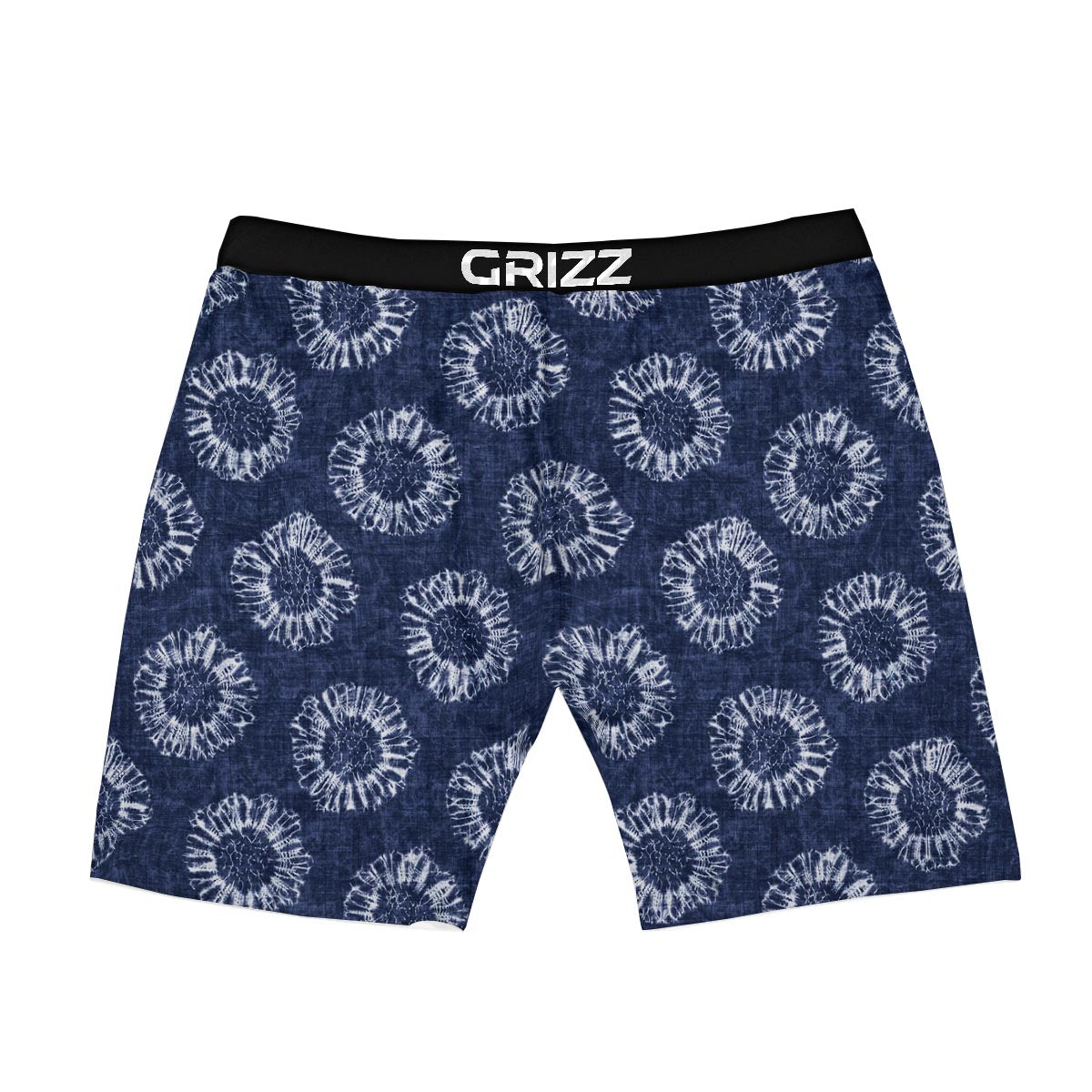 Floral Shibori Print Pattern Boxer Briefs-grizzshop