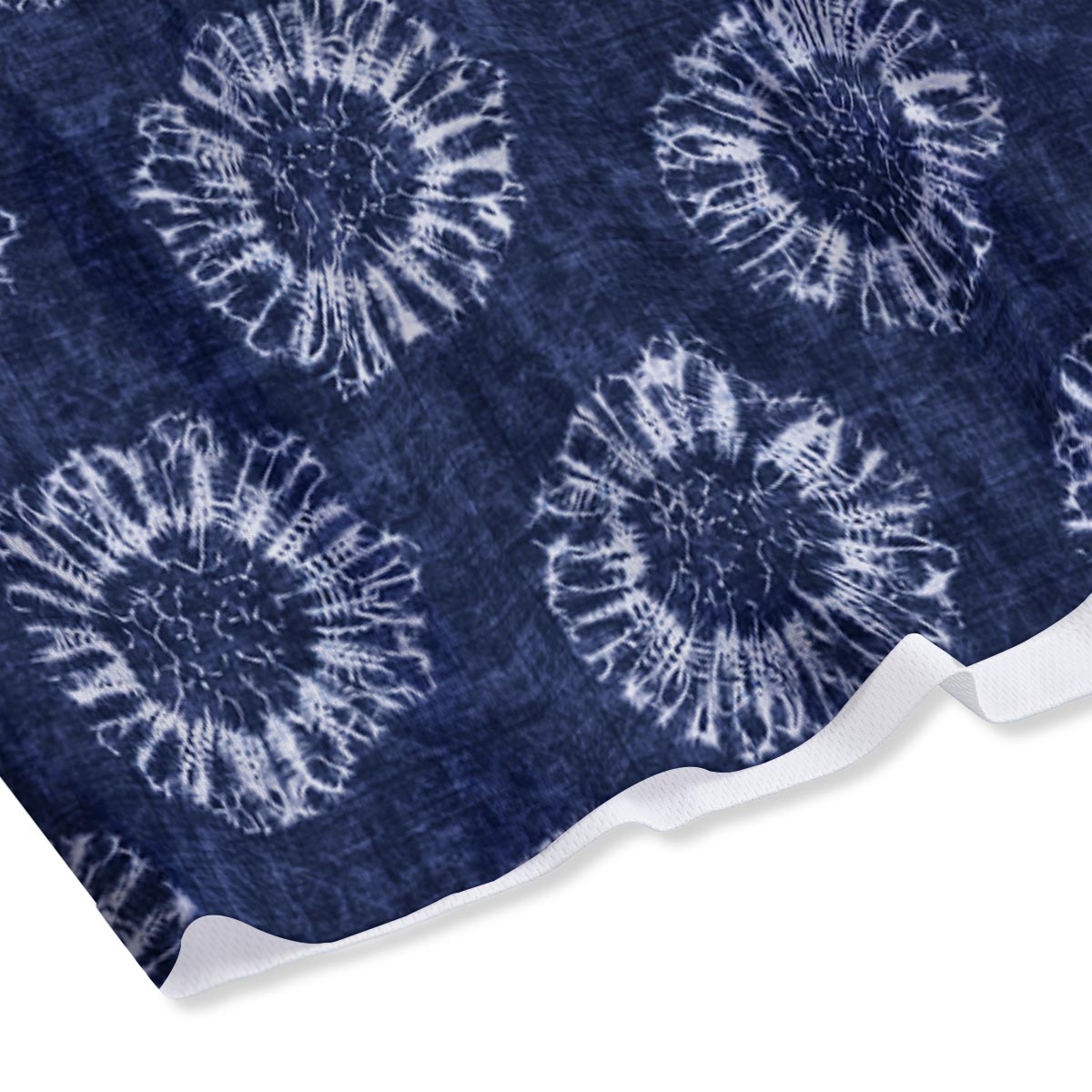 Floral Shibori Print Pattern Mesh Shorts