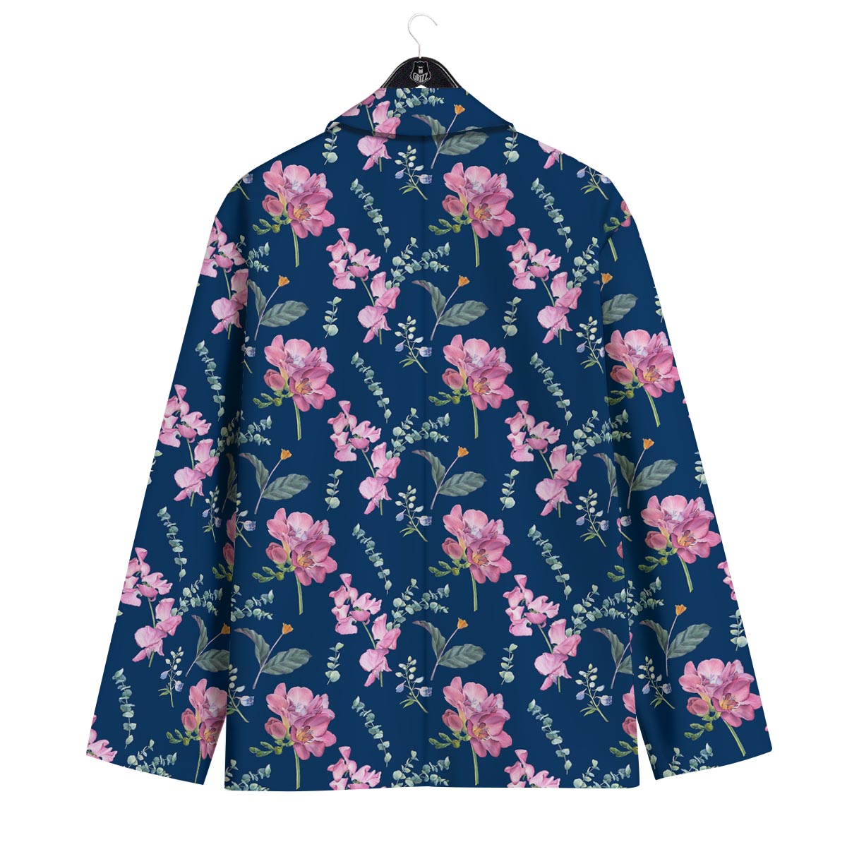 Floral Sweet Pea Print Pattern Men's Sport Coat-grizzshop