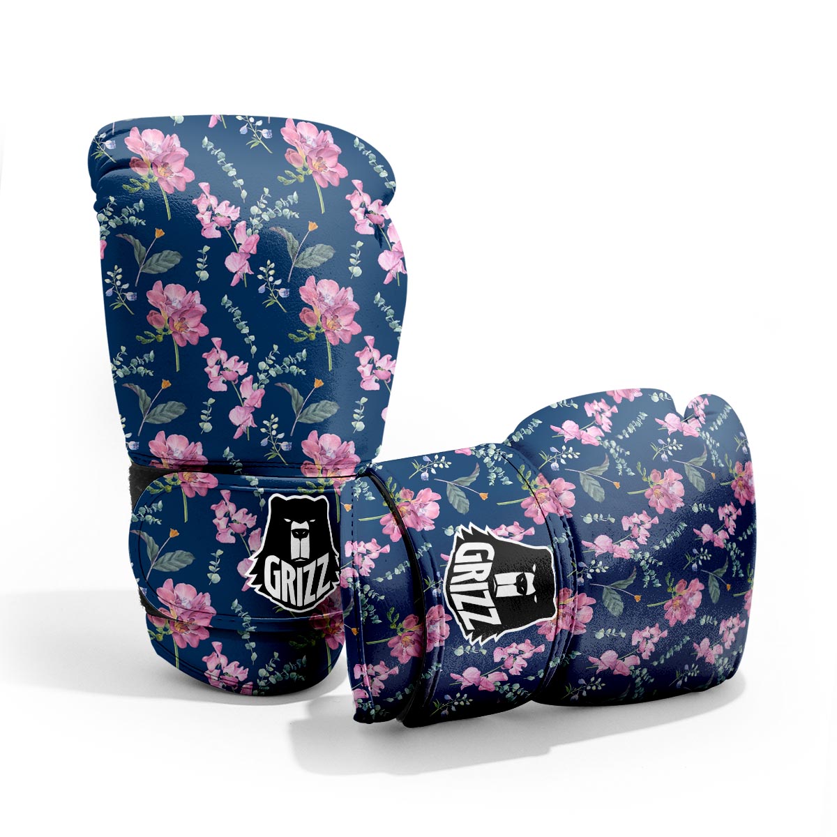 Floral Sweet Pea Print Pattern Pro Boxing Glove