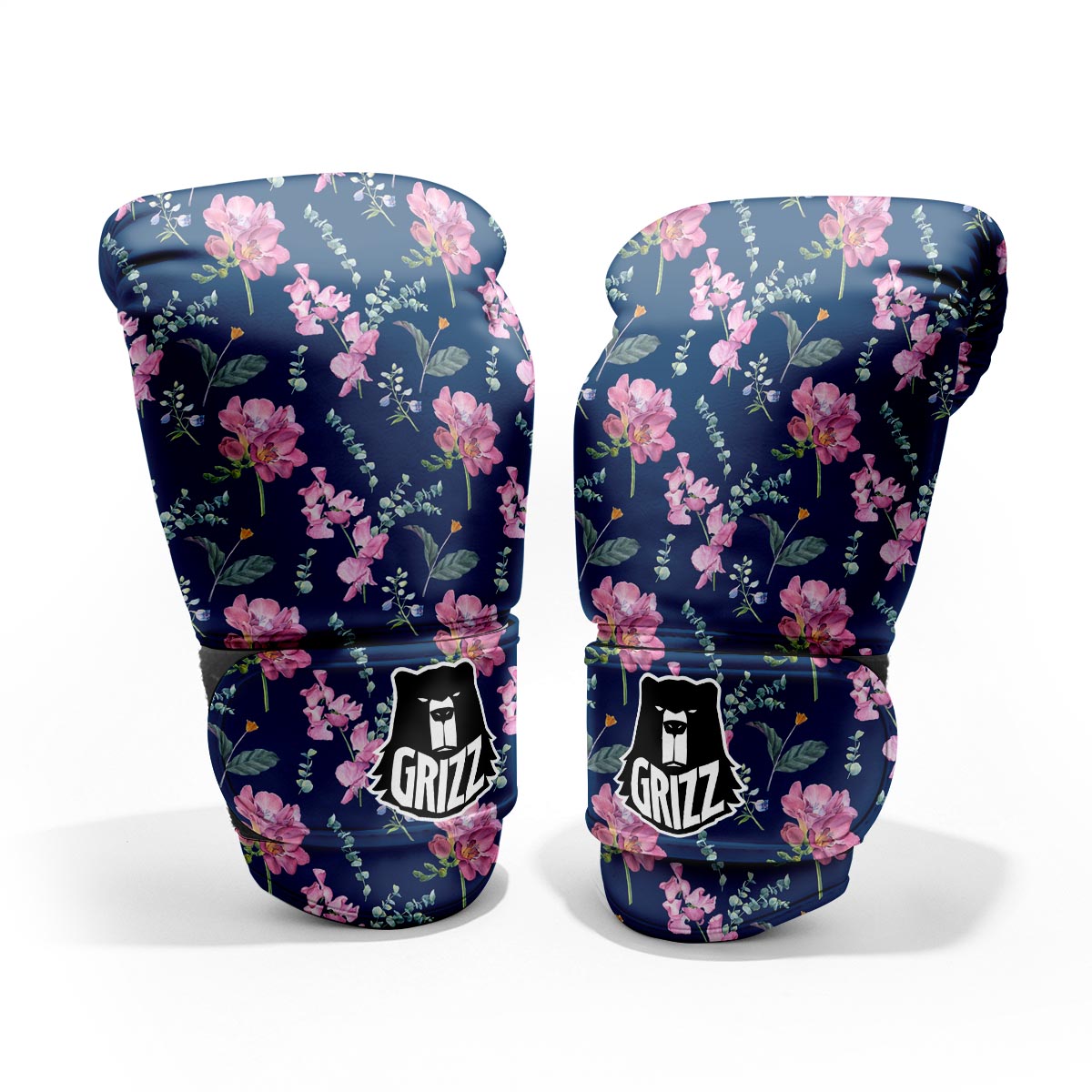 Floral Sweet Pea Print Pattern Pro Boxing Glove