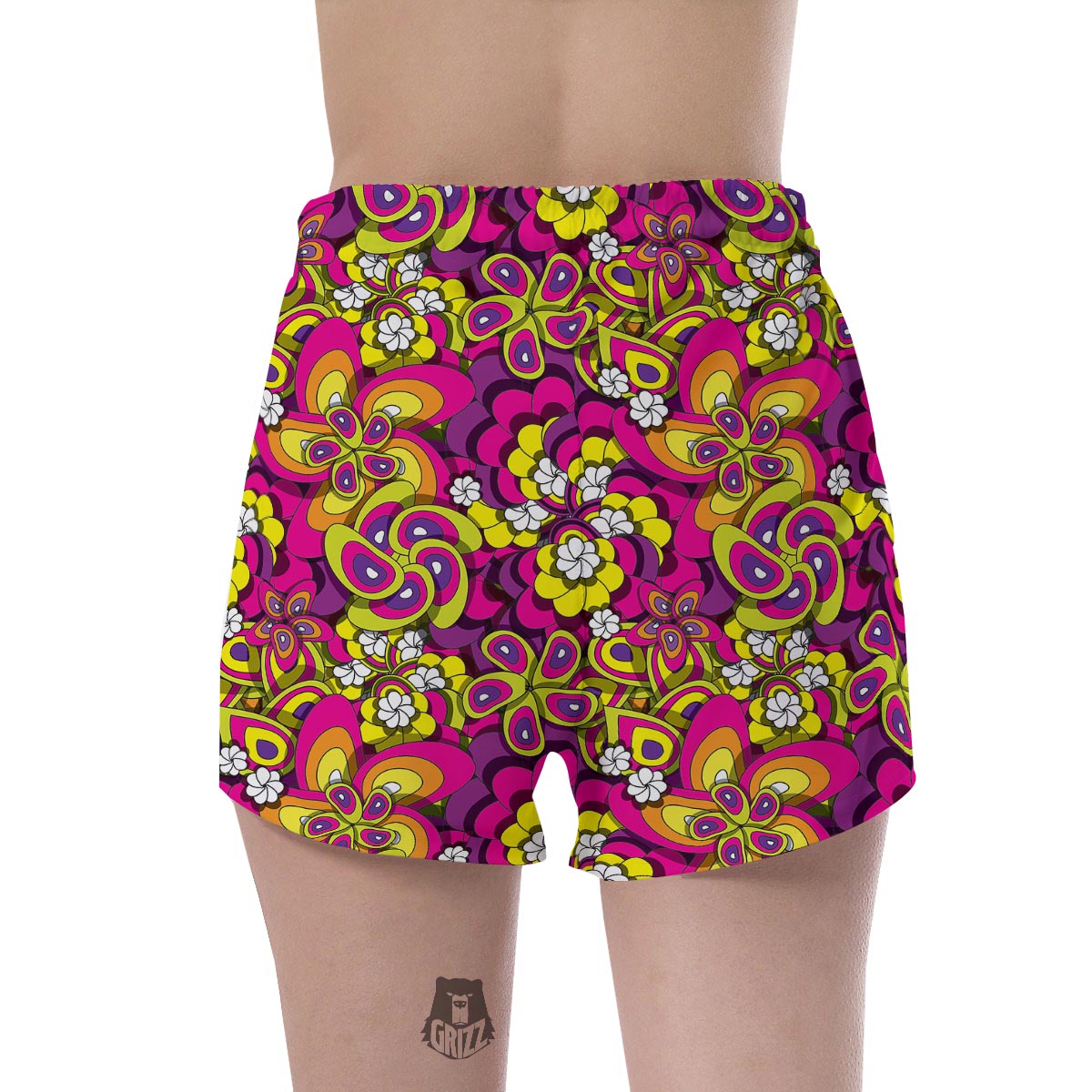 Floral Trippy Women's Shorts-grizzshop