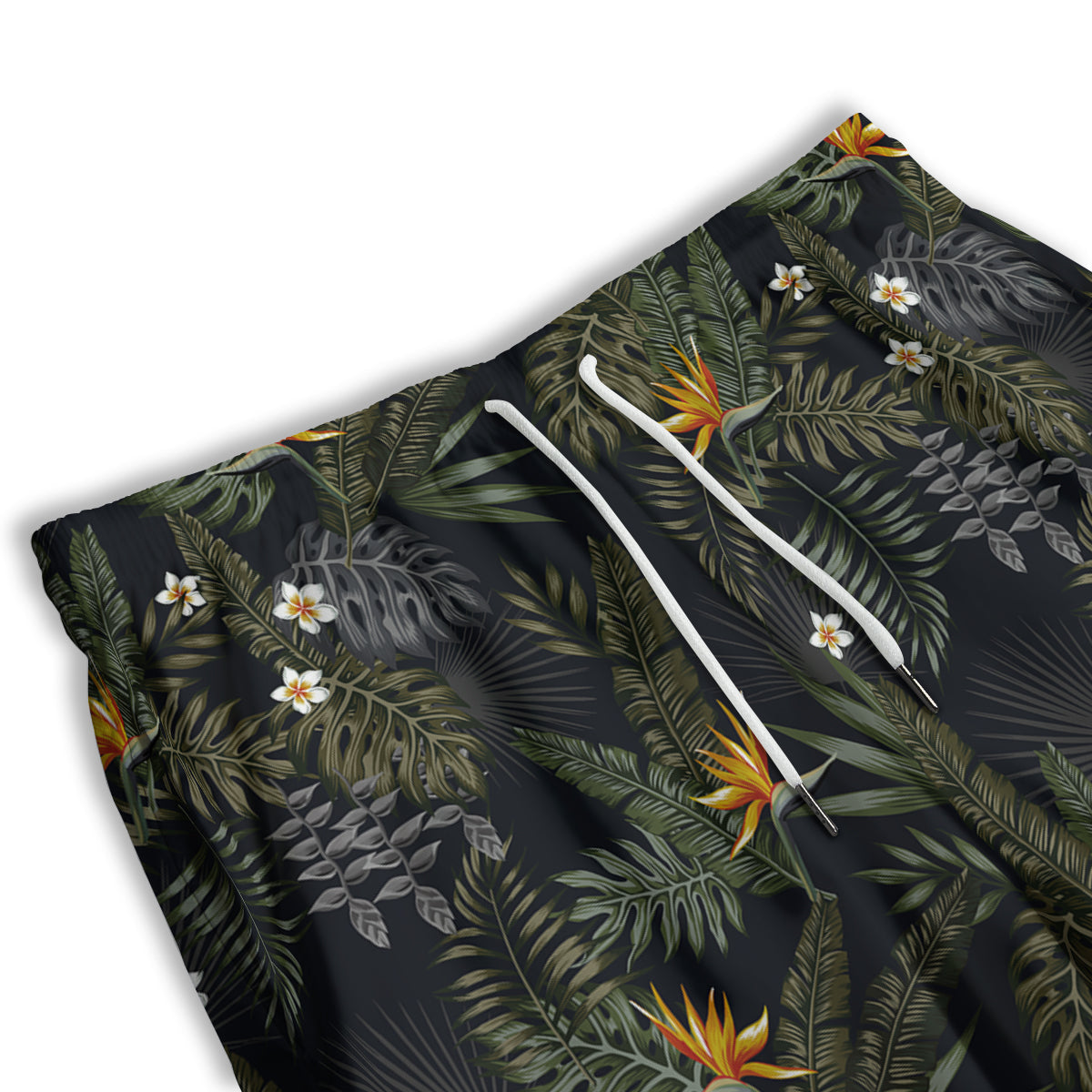 Floral Tropical Vintage Print Pattern Men's Athletic Shorts