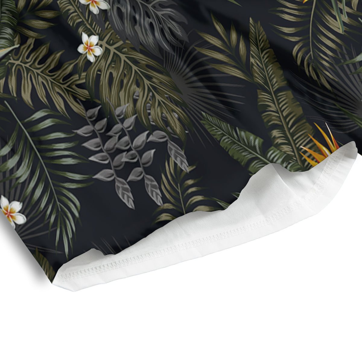 Floral Tropical Vintage Print Pattern Men's Athletic Shorts