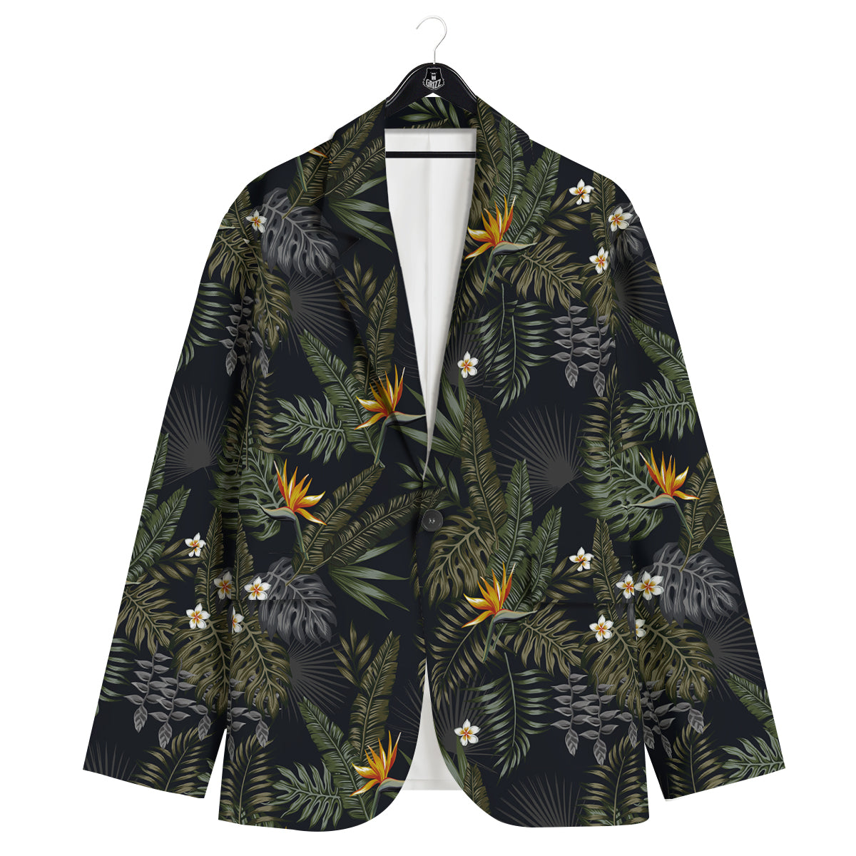 Floral Tropical Vintage Print Pattern Men's Sport Coat-grizzshop
