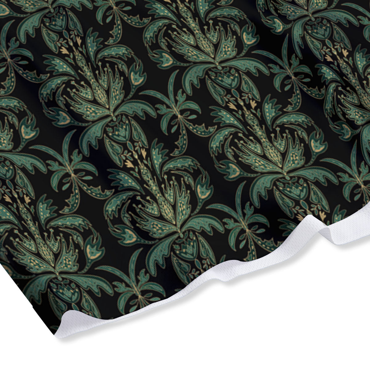 Floral Western Dark Print Pattern Mesh Shorts