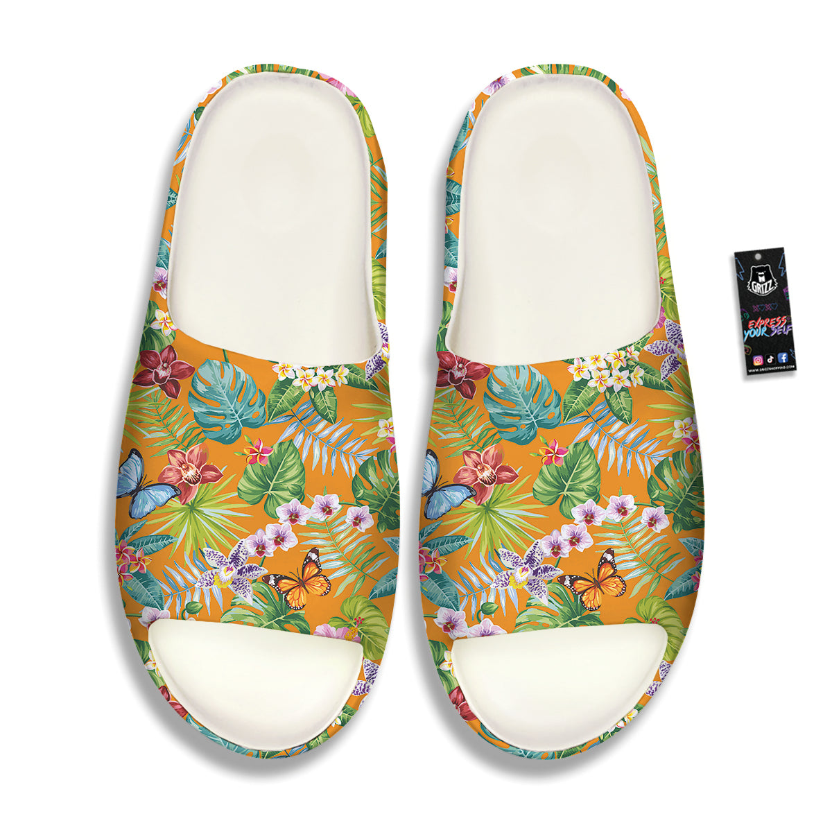 Floral Aloha Hawaii Print Pattern Sandals-grizzshop