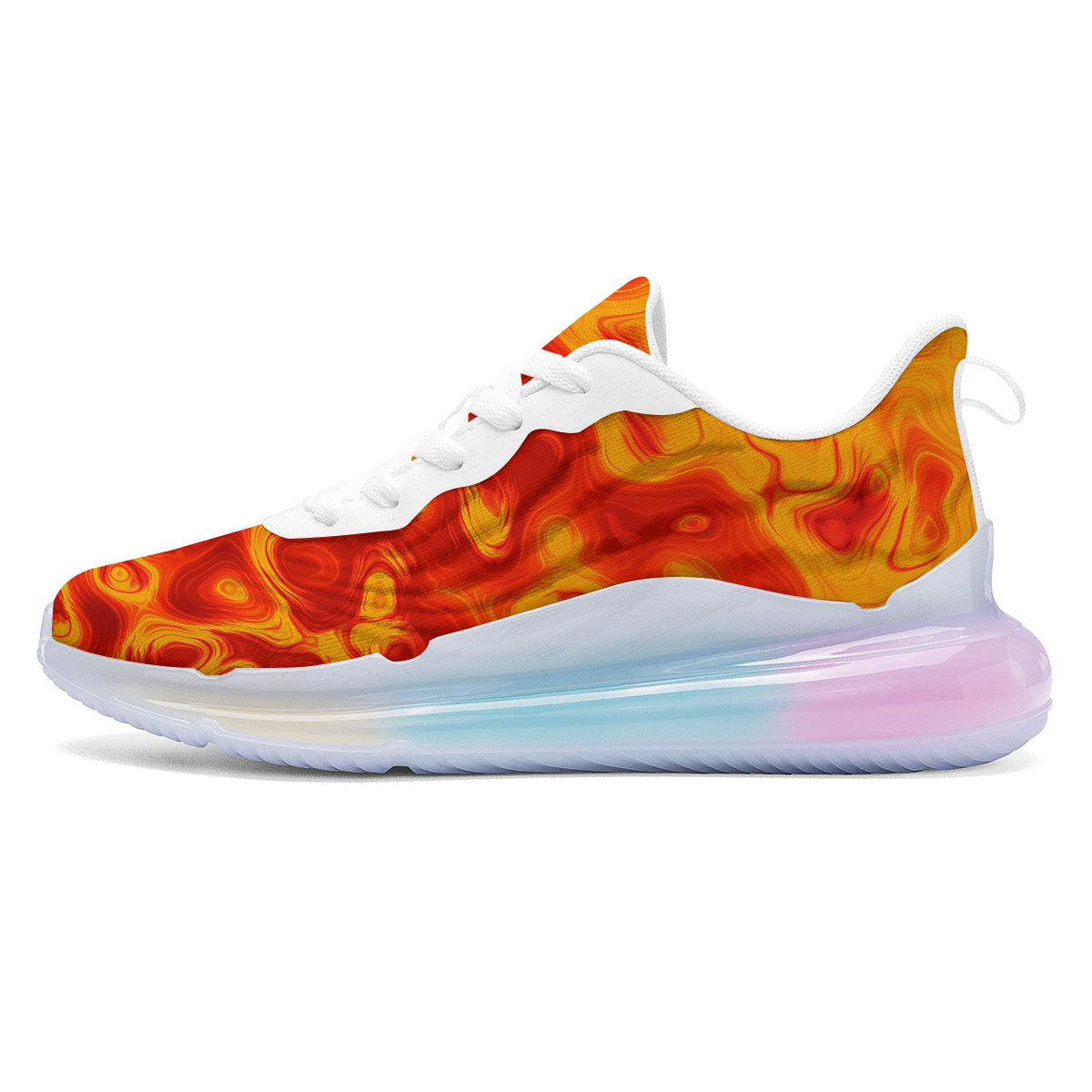 Flow Lava Print Running Sneakers-grizzshop