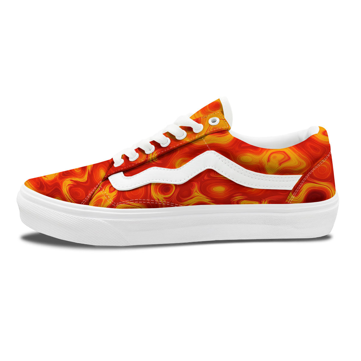 Flow Lava Print Skate Shoes-grizzshop