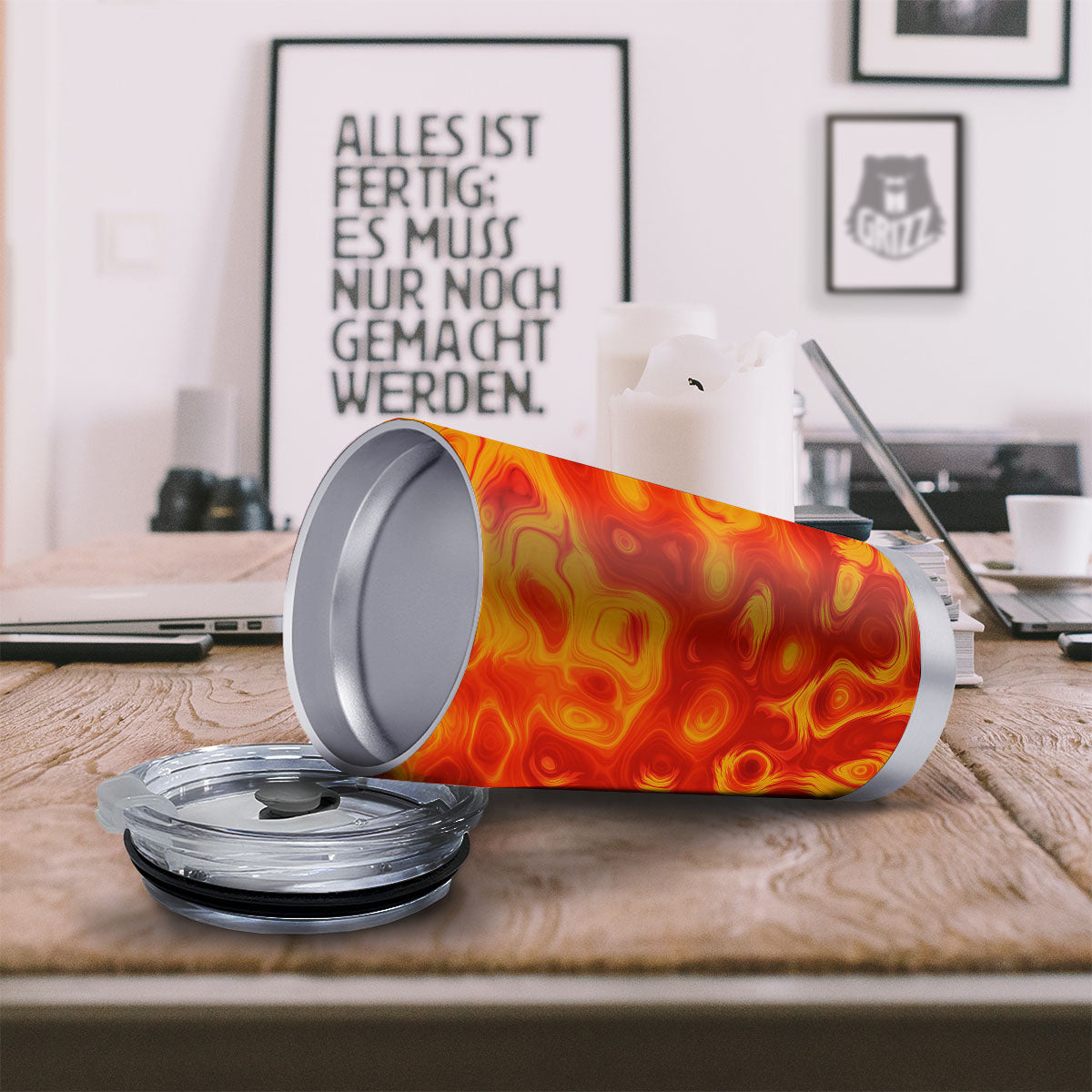 Flow Lava Print Tumbler-grizzshop