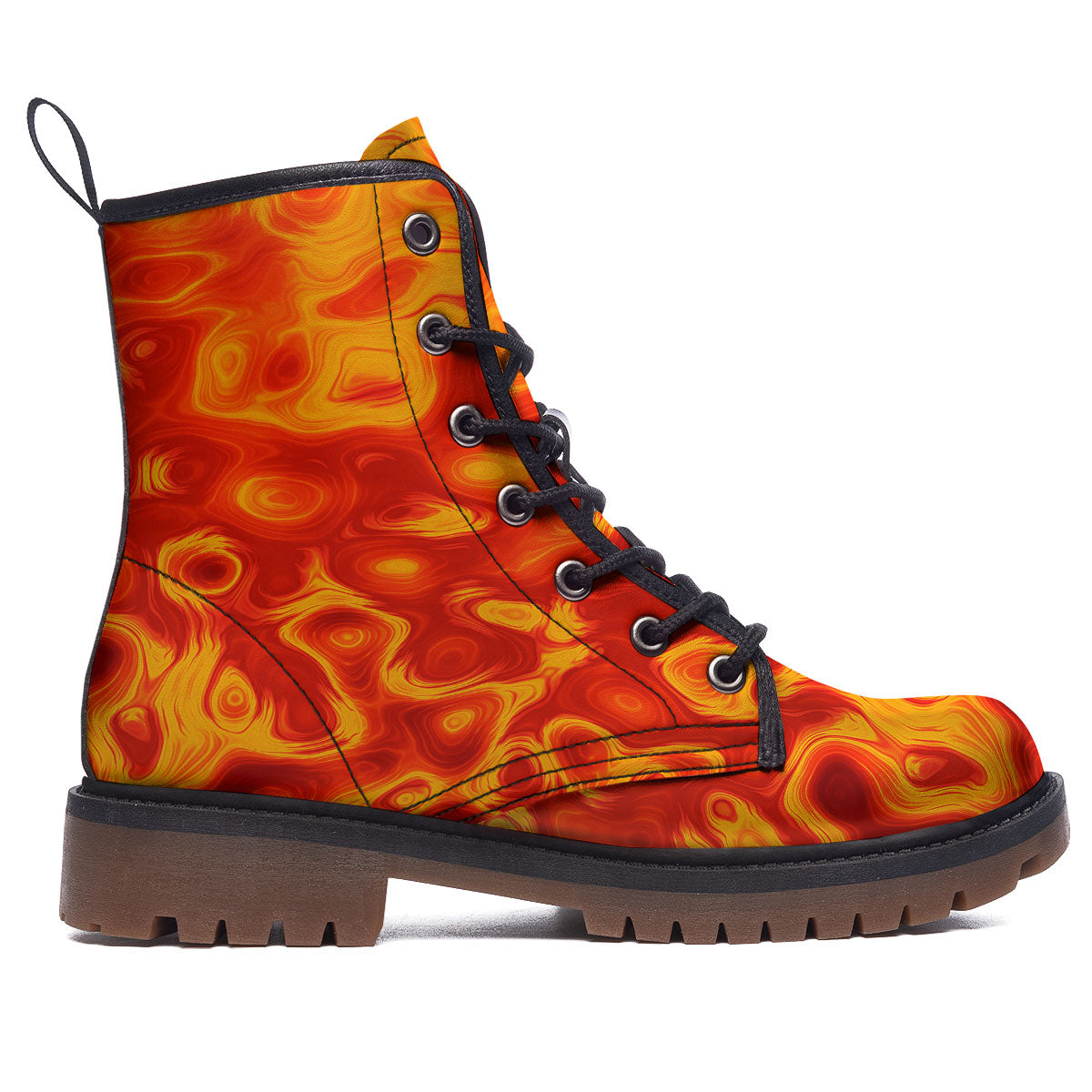 Flow Lava Print Work Boots-grizzshop