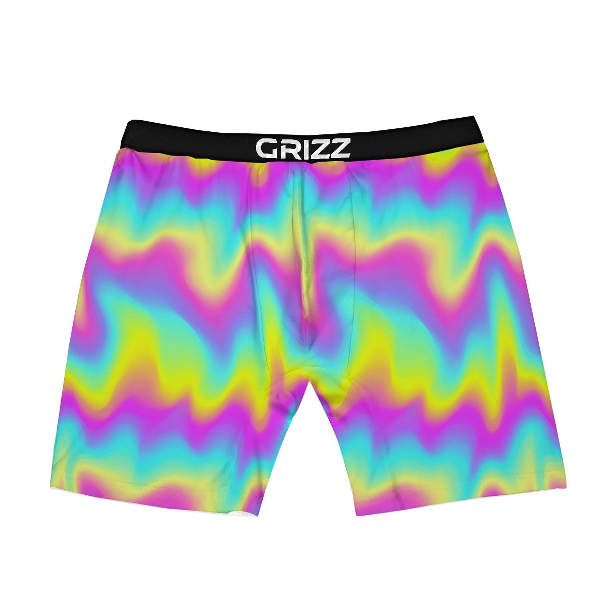 Flow Rainbow Print Pattern Boxer Briefs-grizzshop