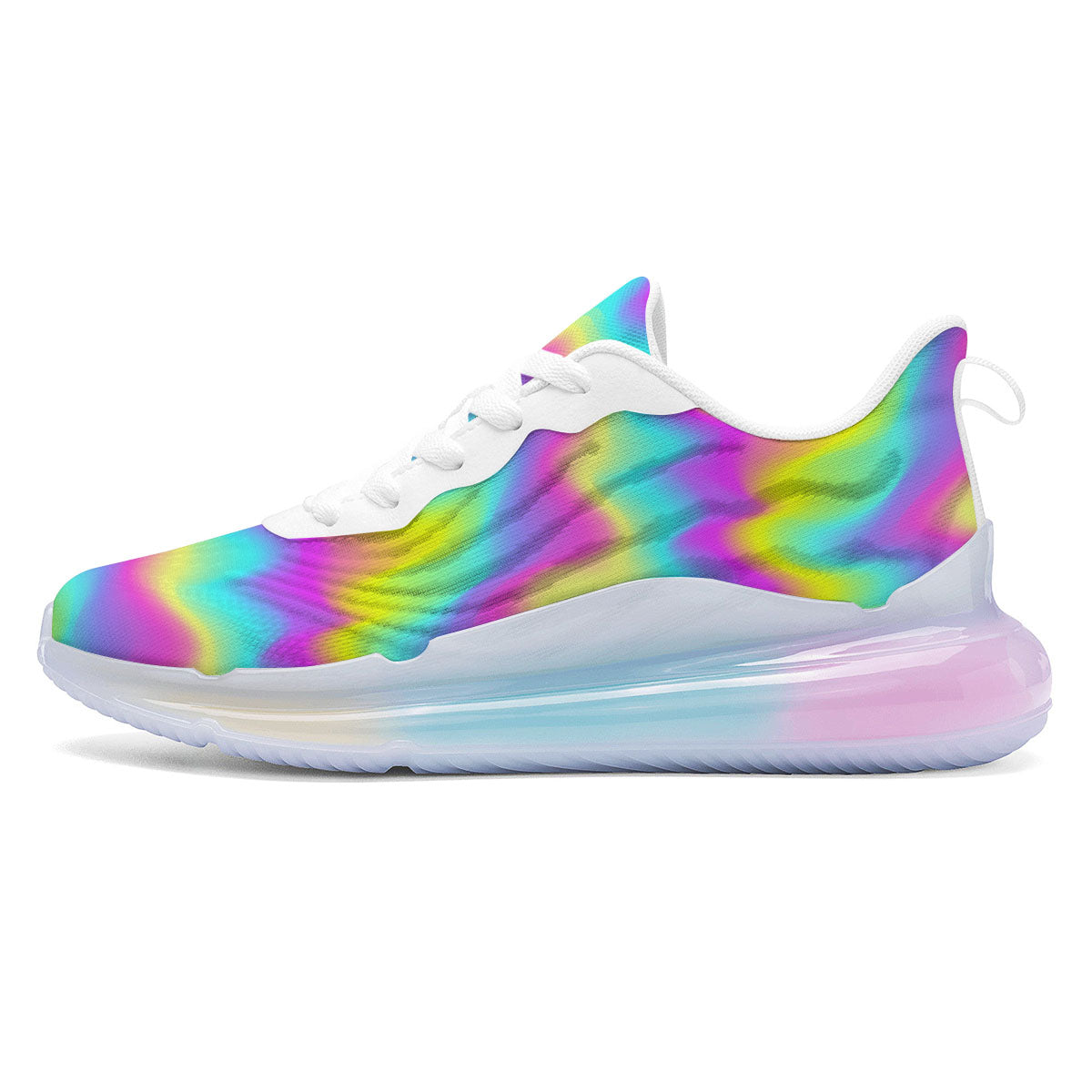 Flow Rainbow Print Pattern Running Sneakers-grizzshop