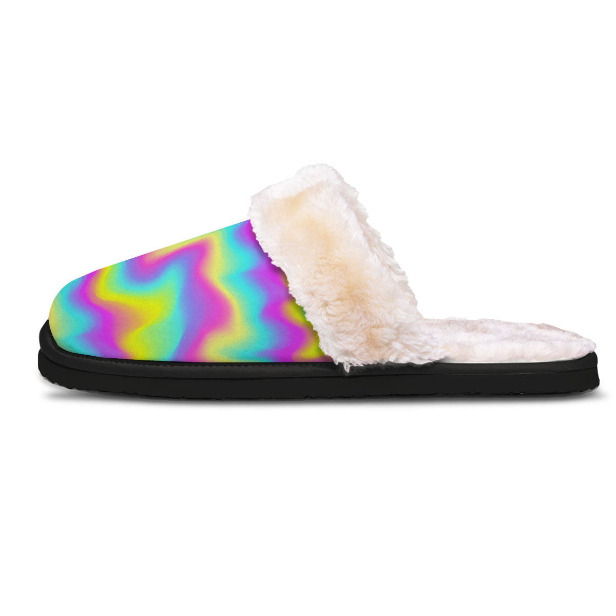 Flow Rainbow Print Pattern Slippers-grizzshop