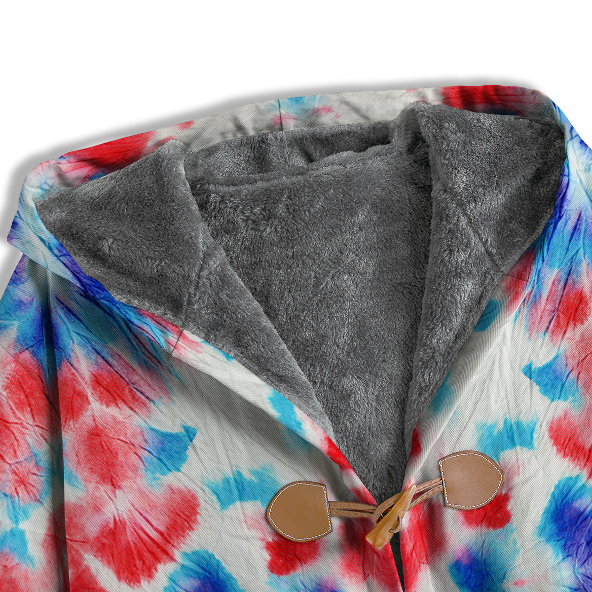 Flower Abstract Mark Red And Blue Print Men's Windbreaker Jacket-grizzshop