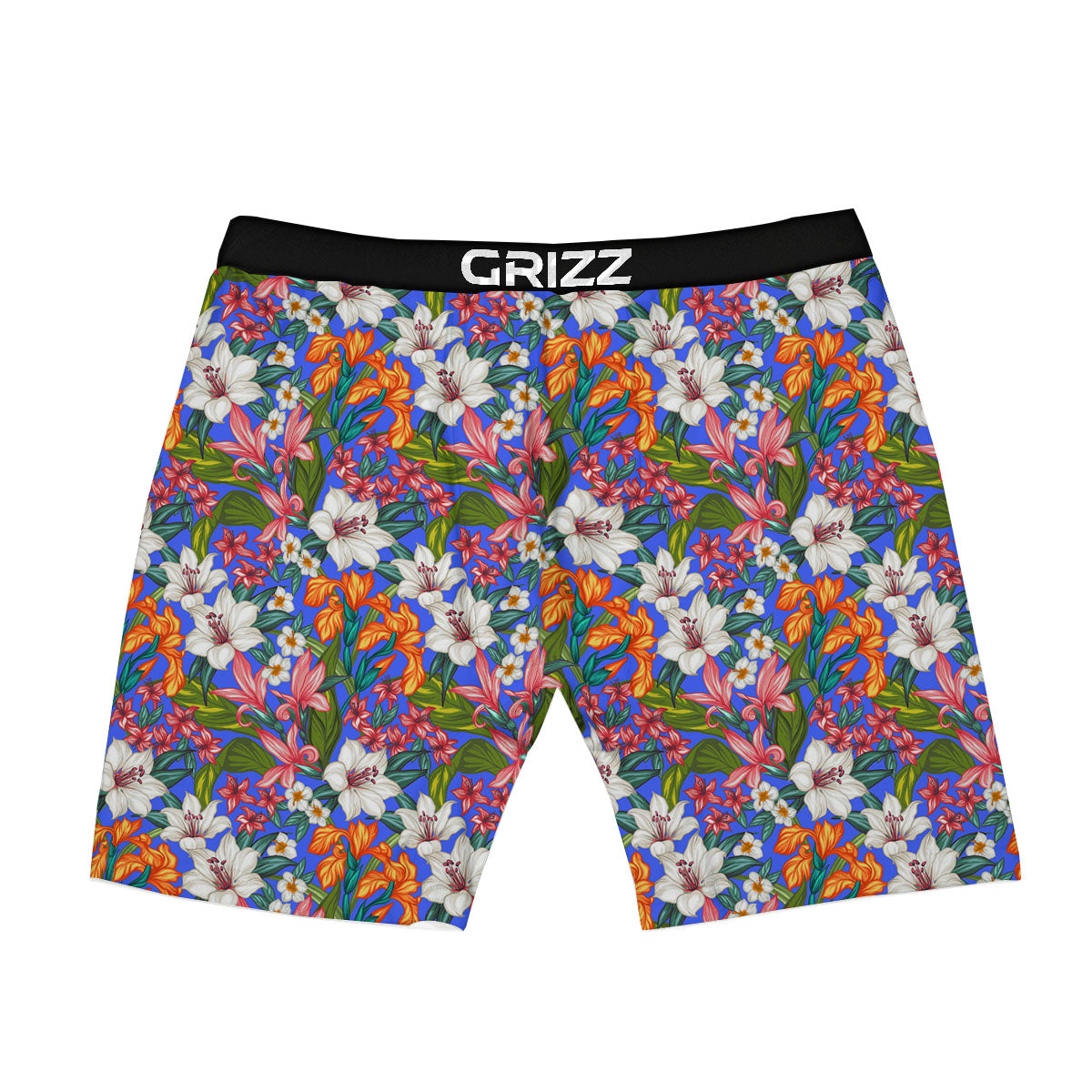 Flower Aloha Hawaiian Print Boxer Briefs-grizzshop