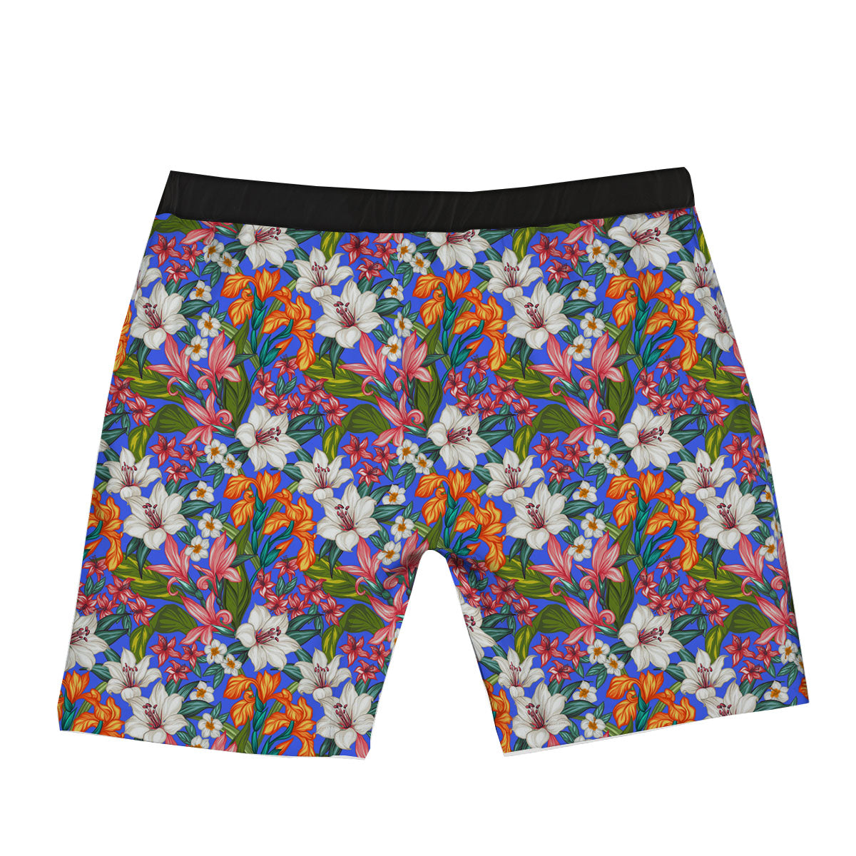 Flower Aloha Hawaiian Print Boxer Briefs-grizzshop