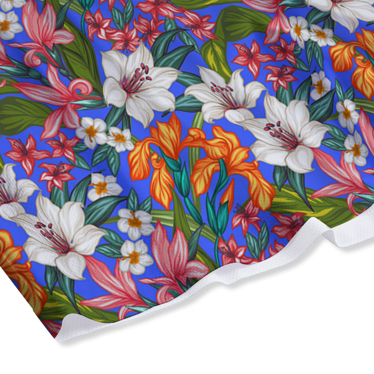 Flower Aloha Hawaiian Print Mesh Shorts-grizzshop