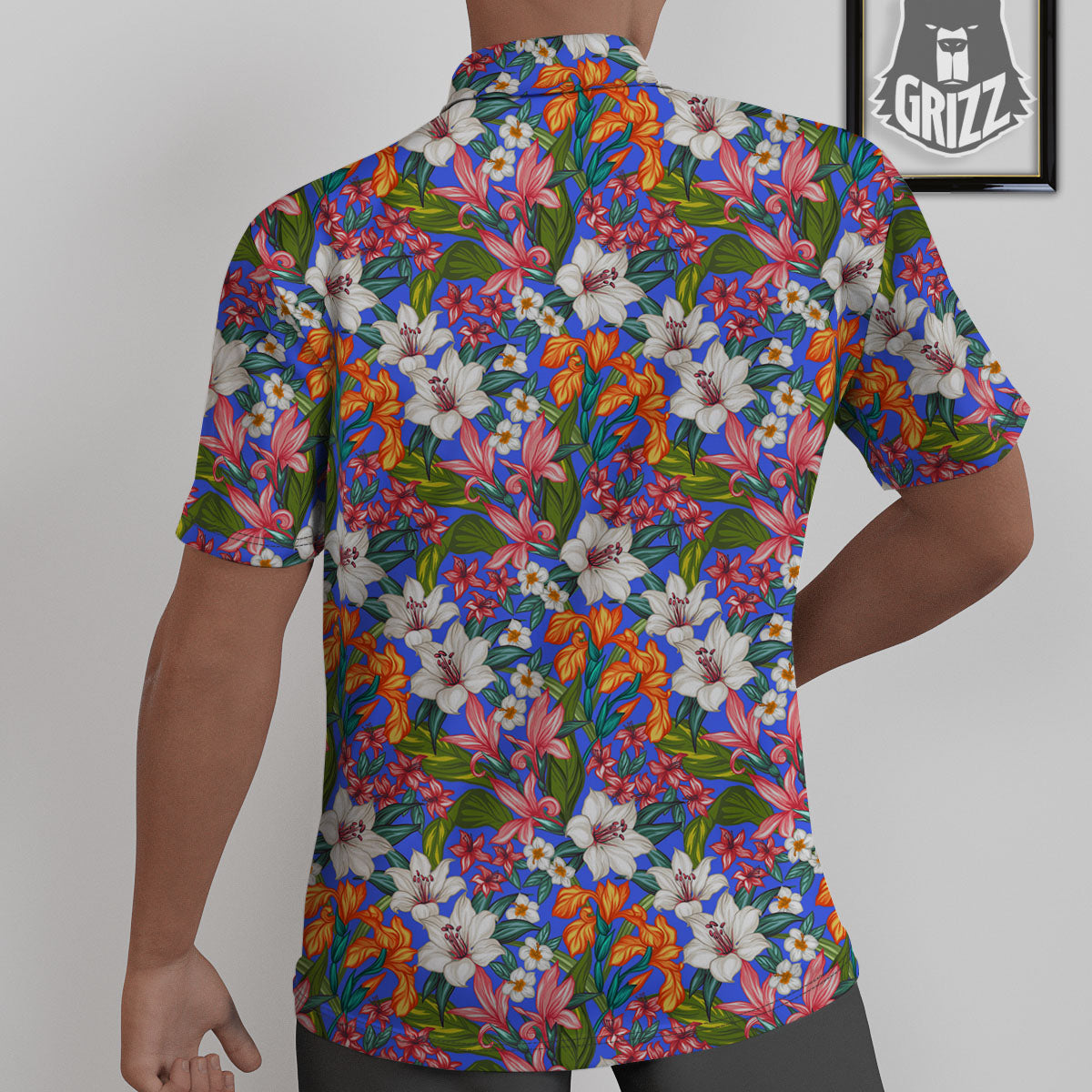 Flower Aloha Hawaiian Print Untucked Shirts-grizzshop