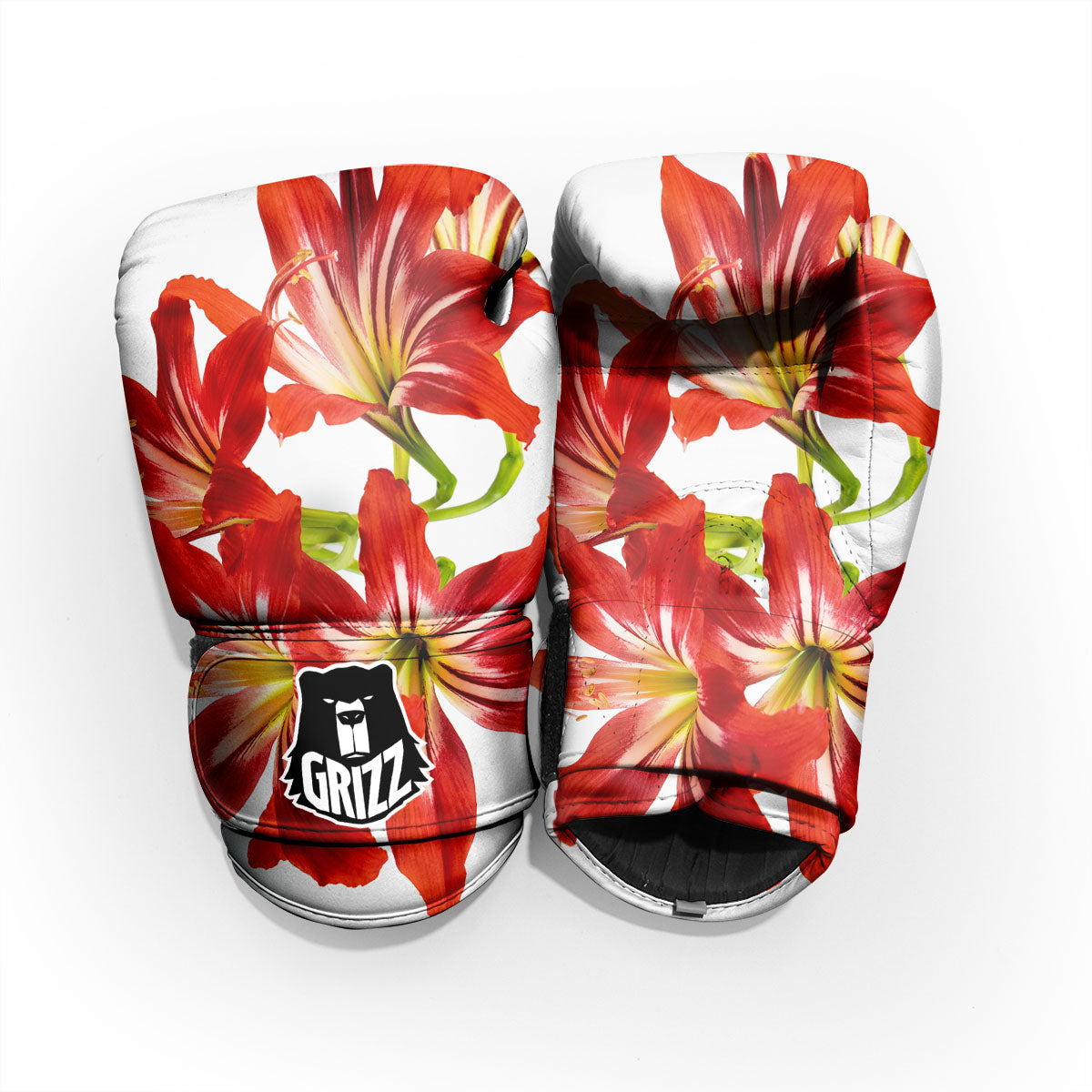 Flower Amaryllis Print Pro Boxing Glove