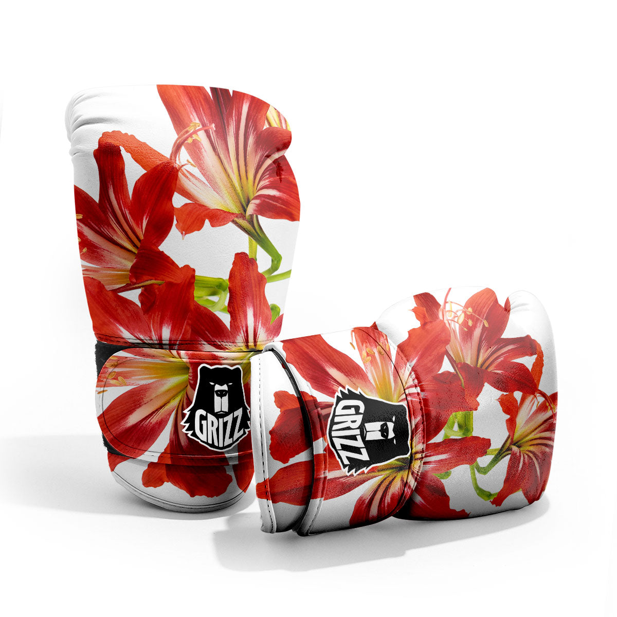 Flower Amaryllis Print Pro Boxing Glove