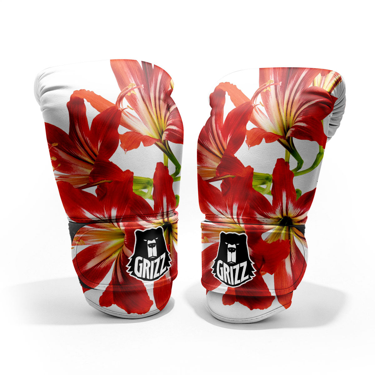 Flower Amaryllis Print Pro Boxing Glove