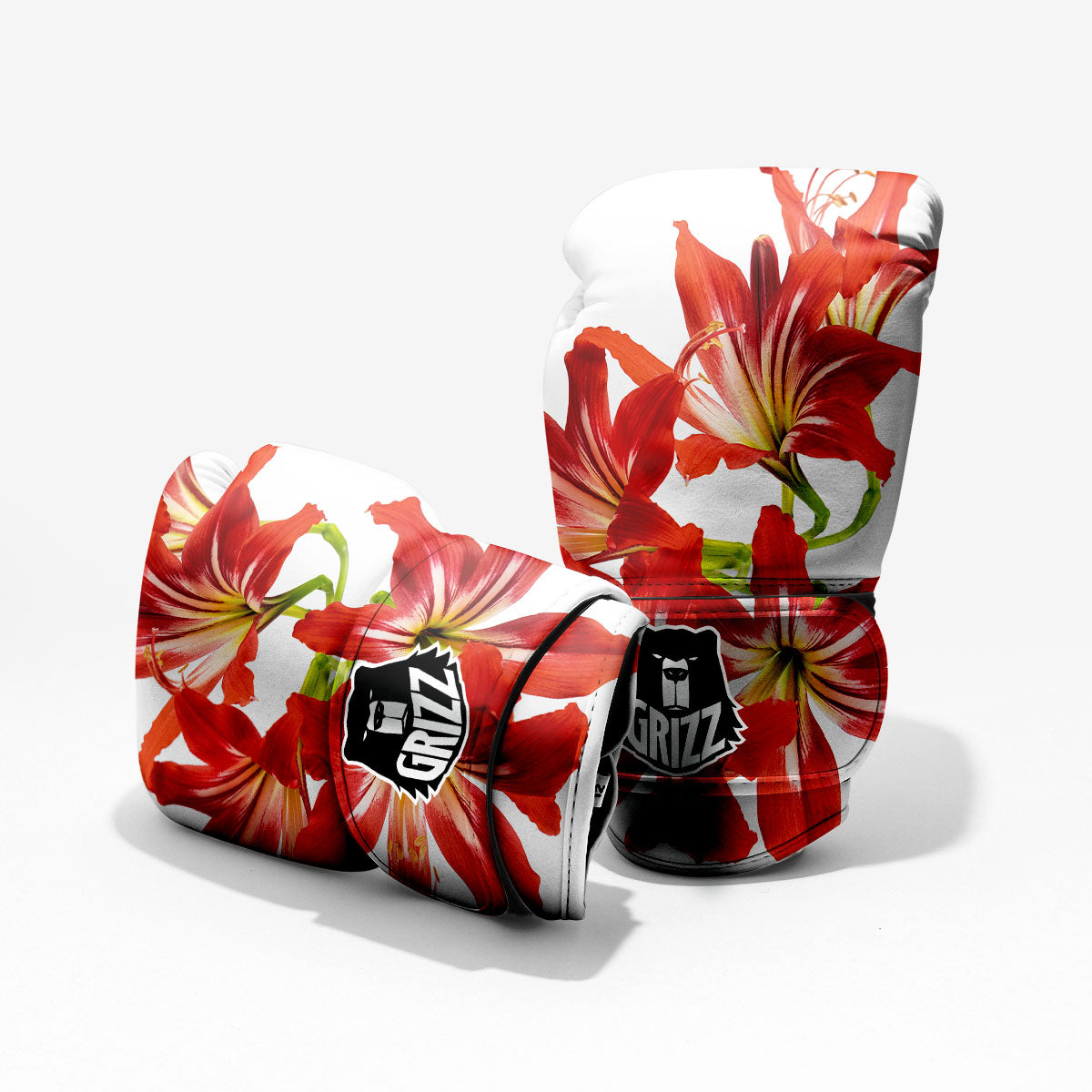 Flower Amaryllis Print Pro Boxing Glove