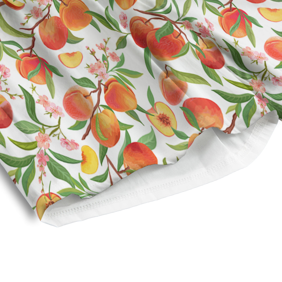 Flower Apricot And Print Pattern Men's Athletic Shorts-grizzshop
