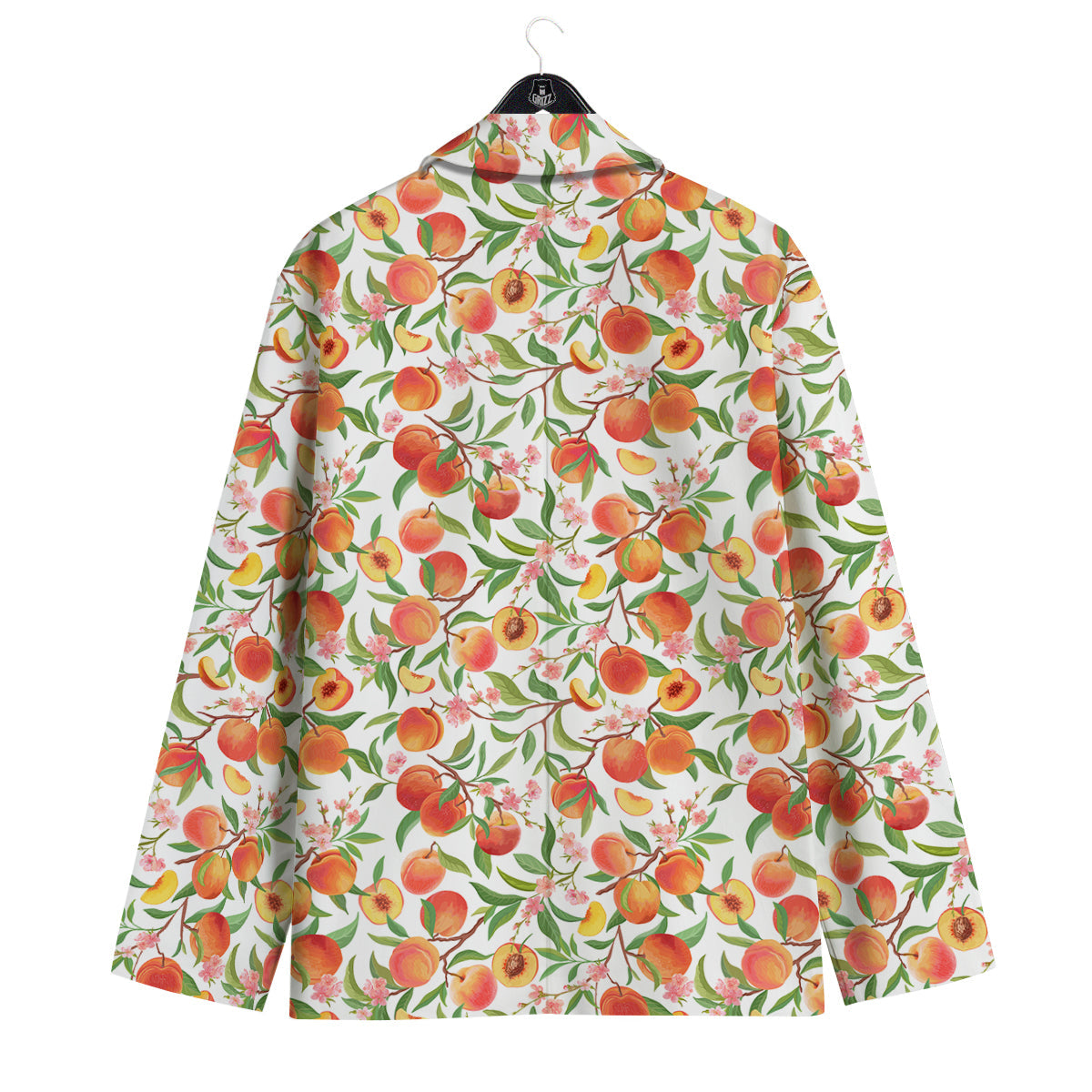 Flower Apricot And Print Pattern Men's Sport Coat-grizzshop