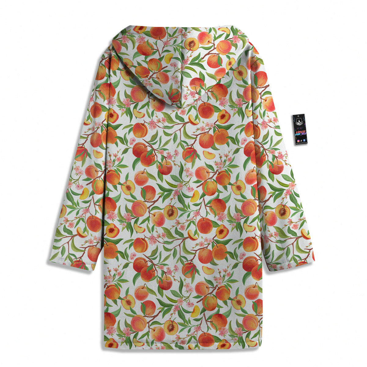 Flower Apricot And Print Pattern Men's Windbreaker Jacket-grizzshop
