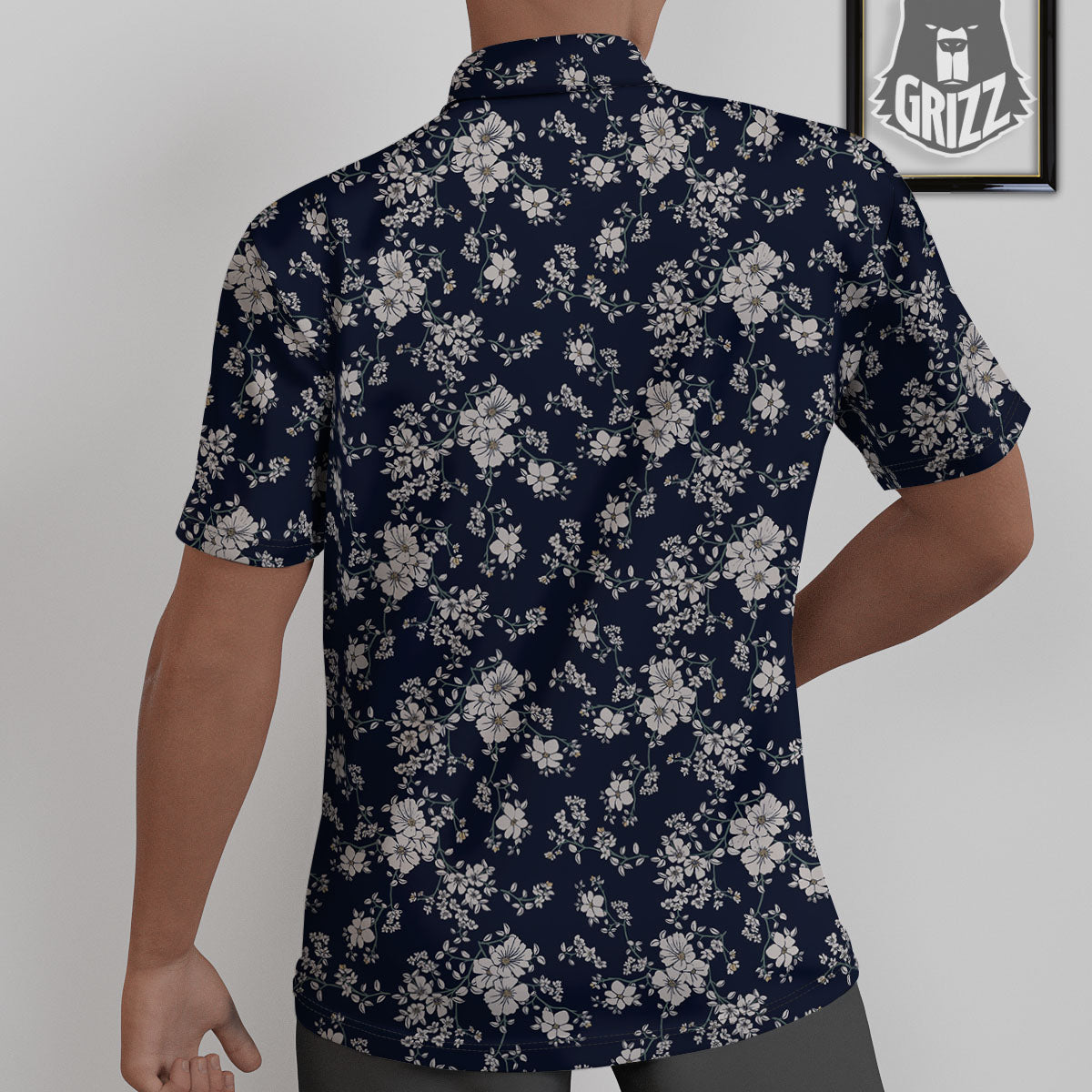 Flower Blossom Floral Print Pattern Untucked Shirts-grizzshop