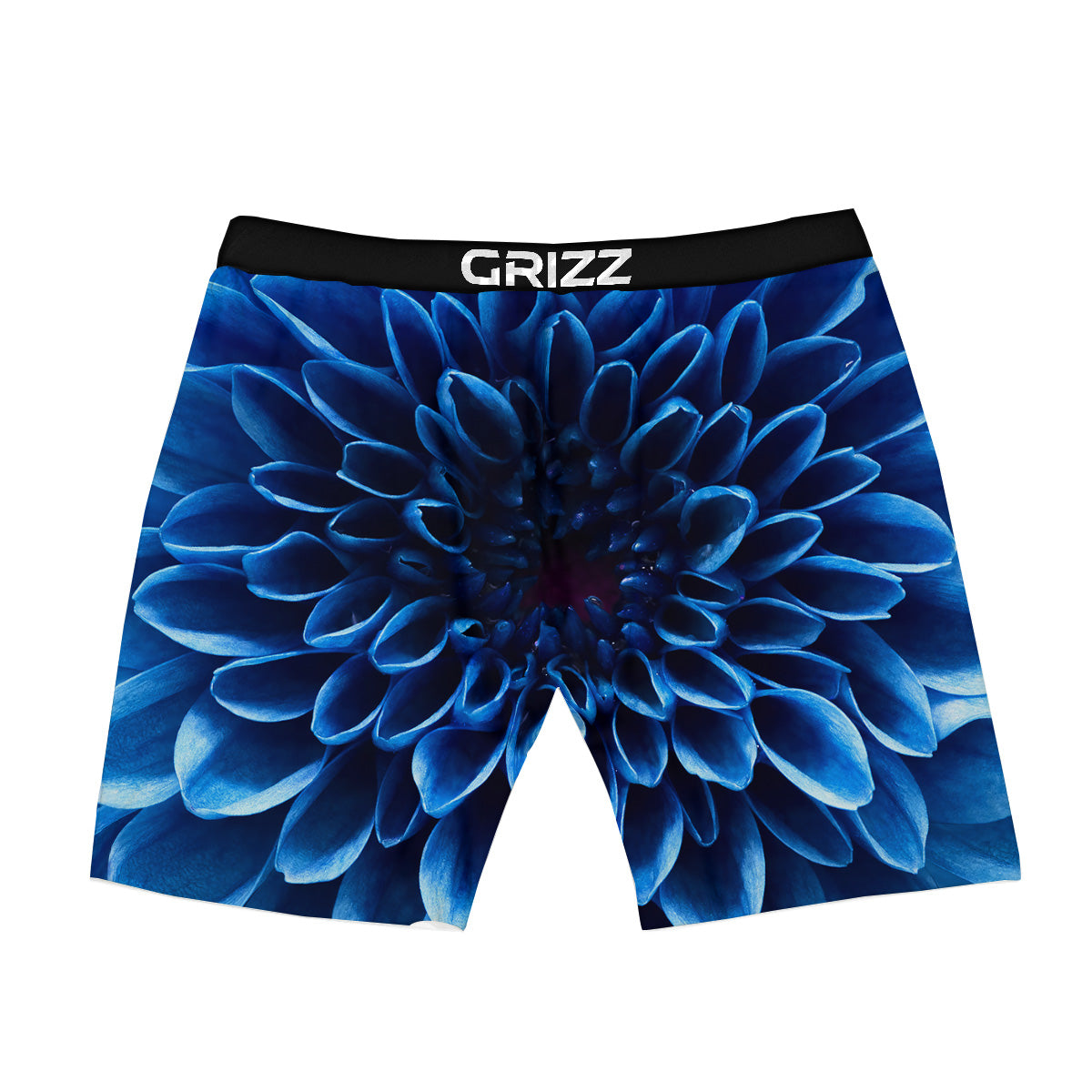 Flower Blue Chrysanthemum Print Boxer Briefs-grizzshop