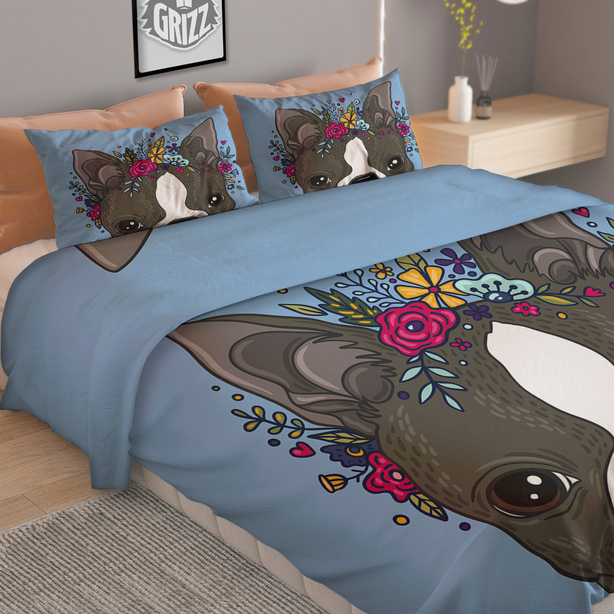 Fossil Dinosaur Print Pattern Duvet Cover Bedding Set