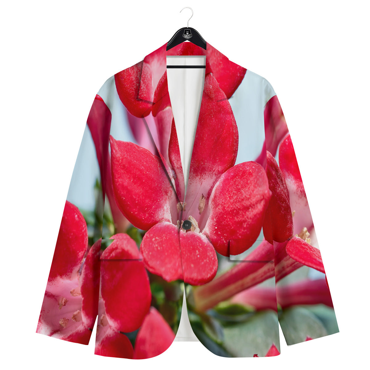 Flower Bouvardia Print Men's Sport Coat-grizzshop