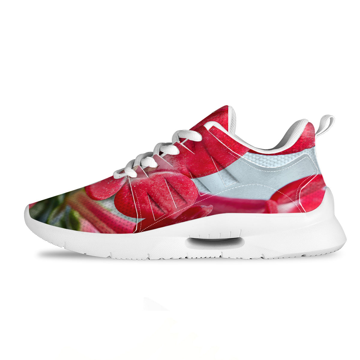 Flower Bouvardia Print Tennis Shoes-grizzshop
